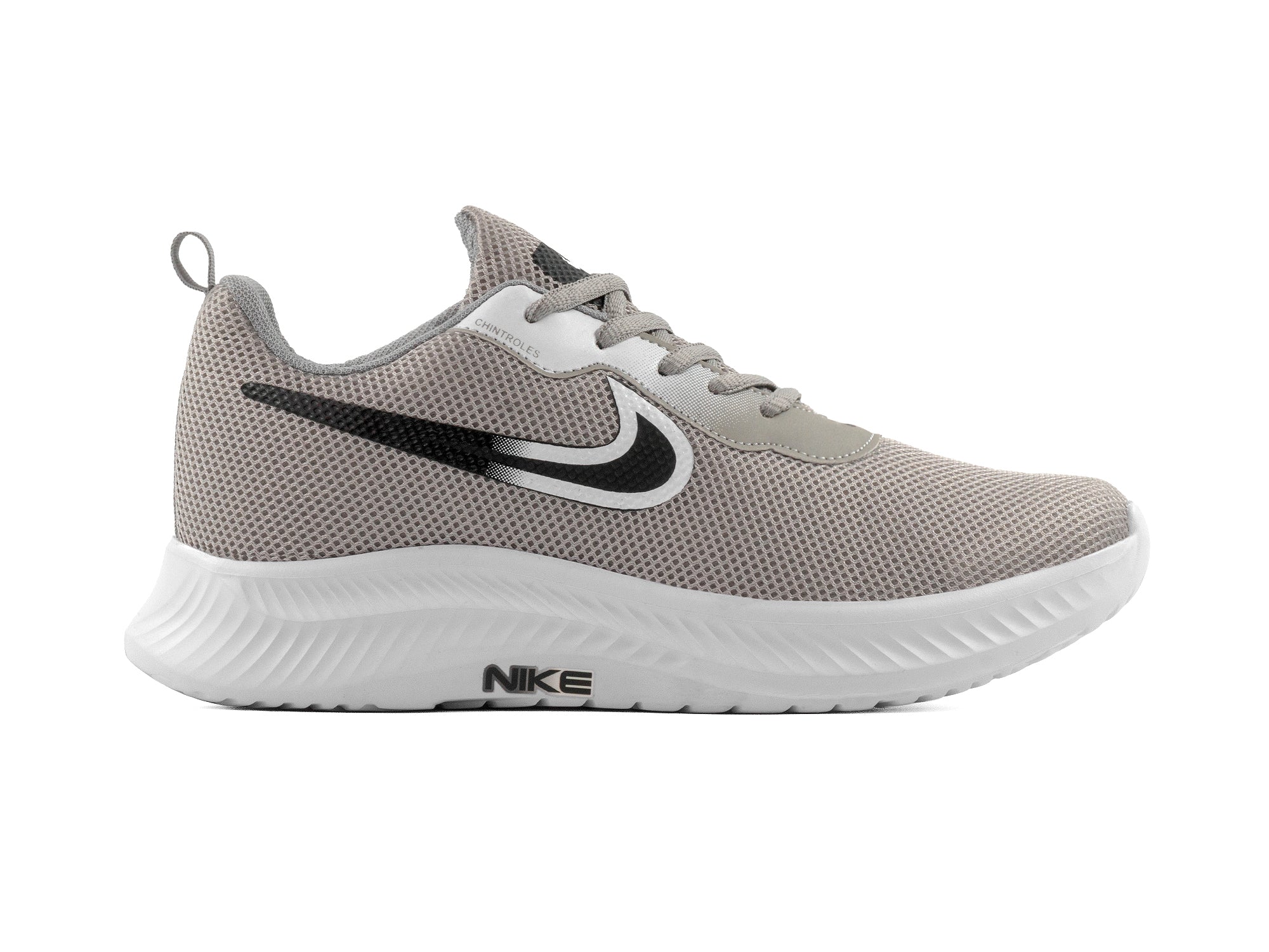 Tenis 026 Plata Blanco Negro