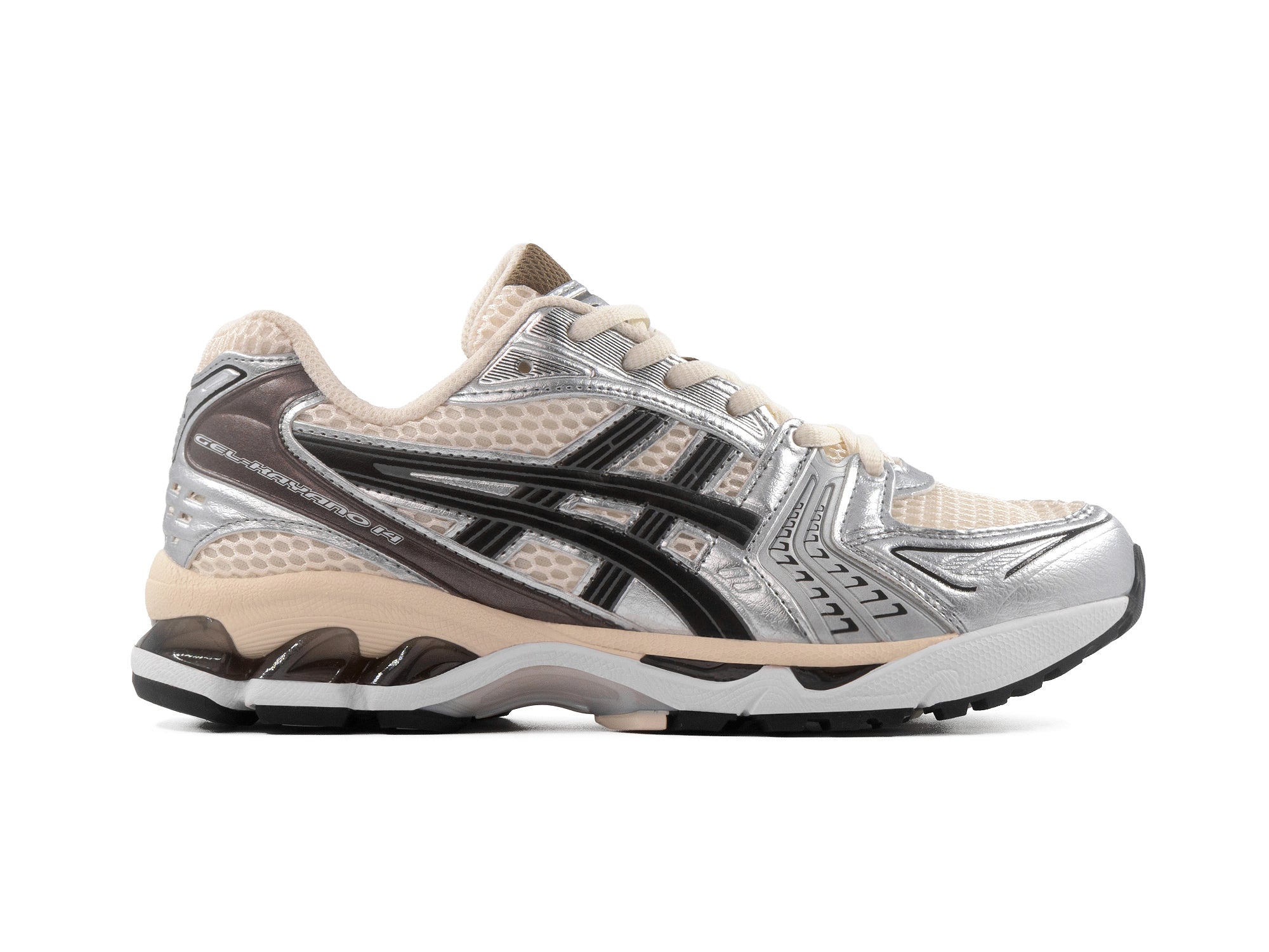 Tenis Asics Gel-Kayano 14 Cream Black Metallic Importado