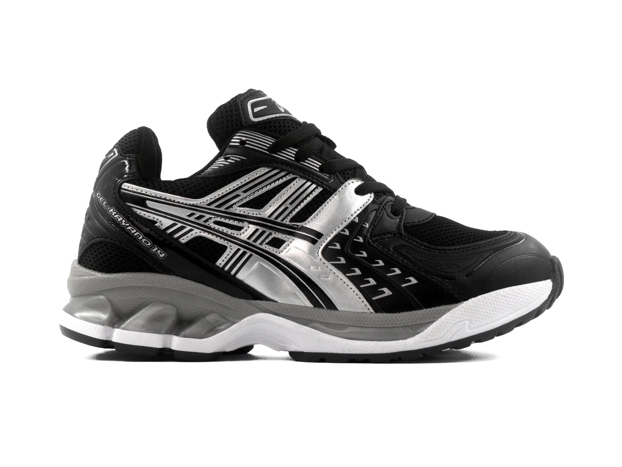 Tenis Asics 2453 Negro Plata 1.1 Premium