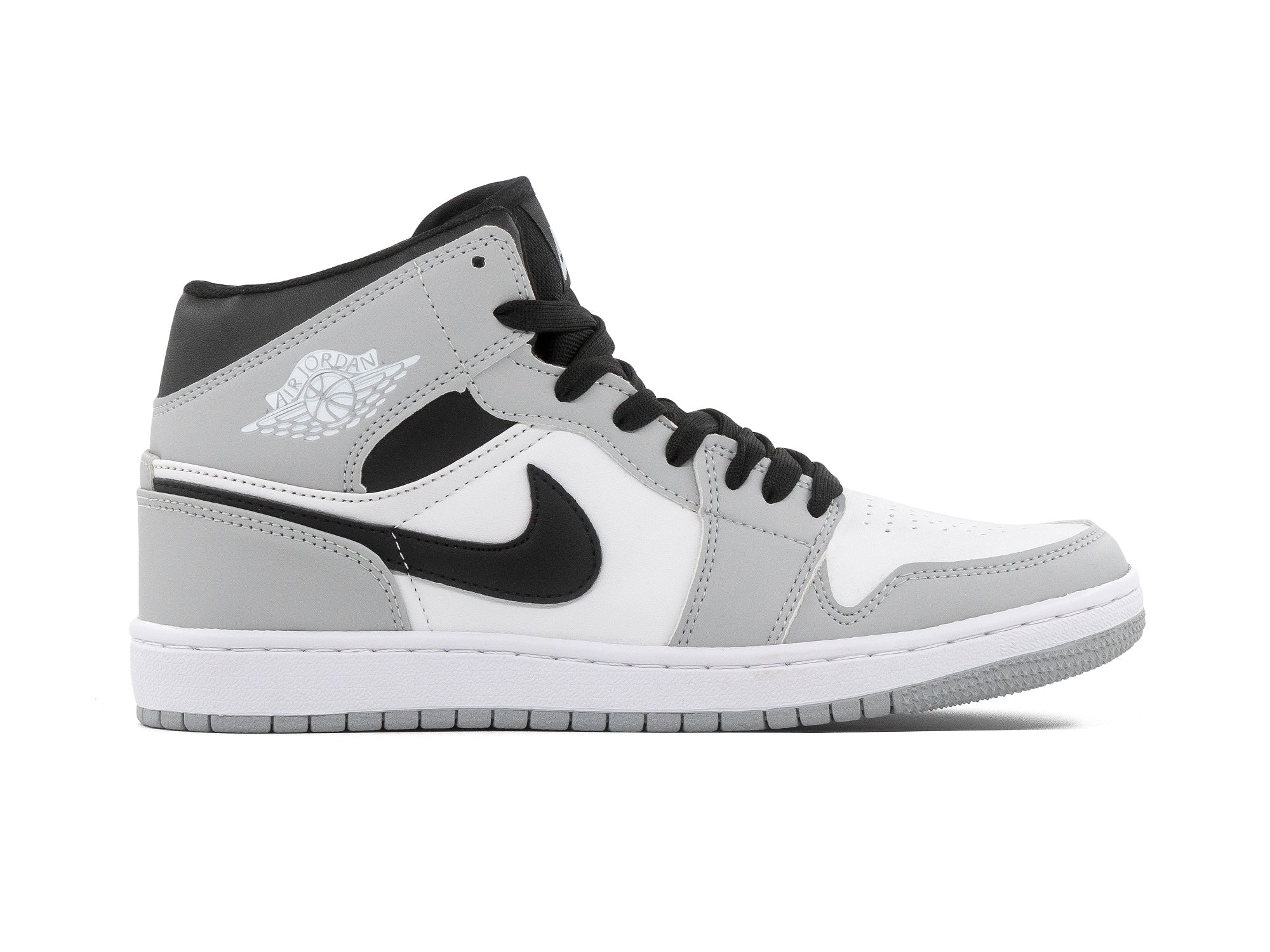 Tenis Retro 1 Gris Blanco Negro