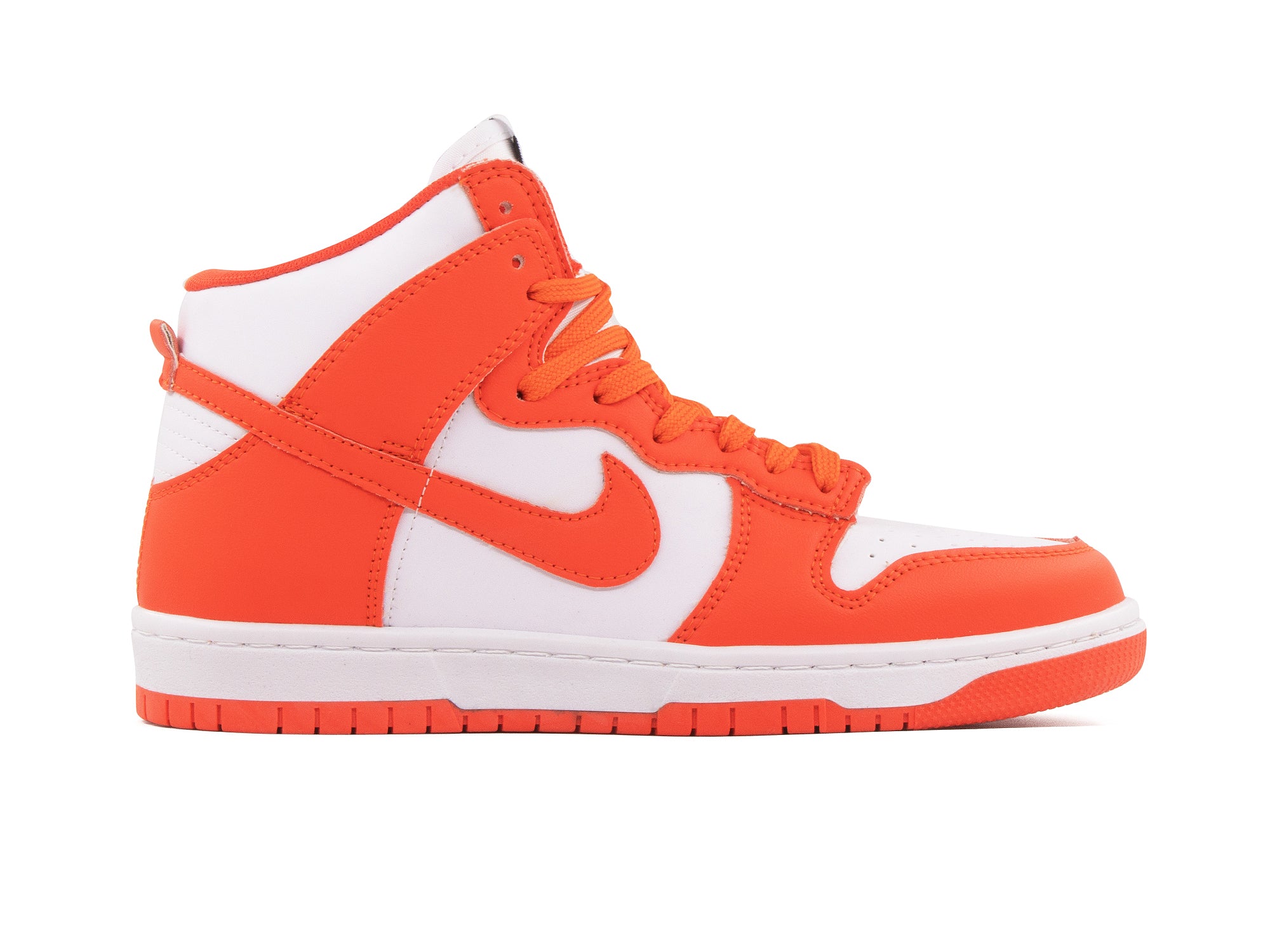 Tenis Dunk Bota Blanco Naranja