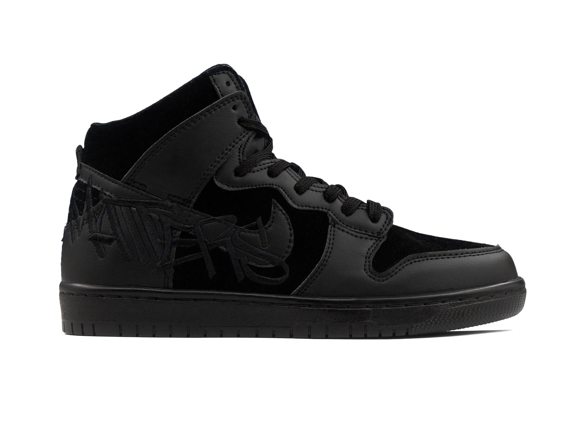 Tenis Dunk Bota Faust Oro Negro