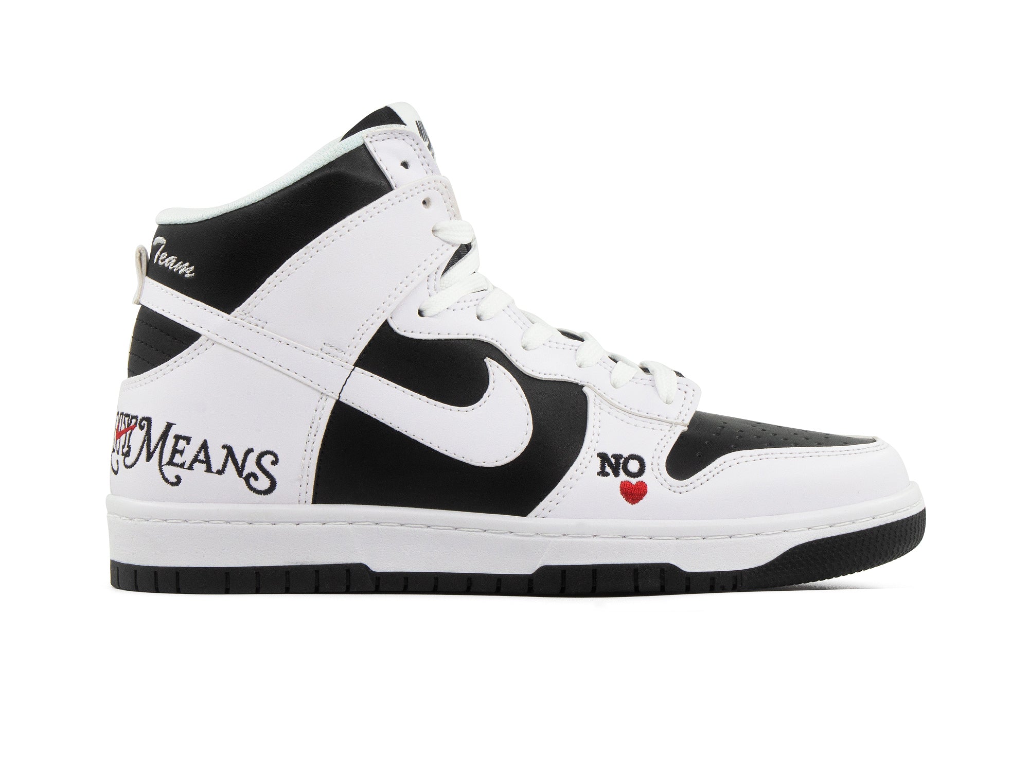 Tenis Dunk Bota Supreme By Any Means Black