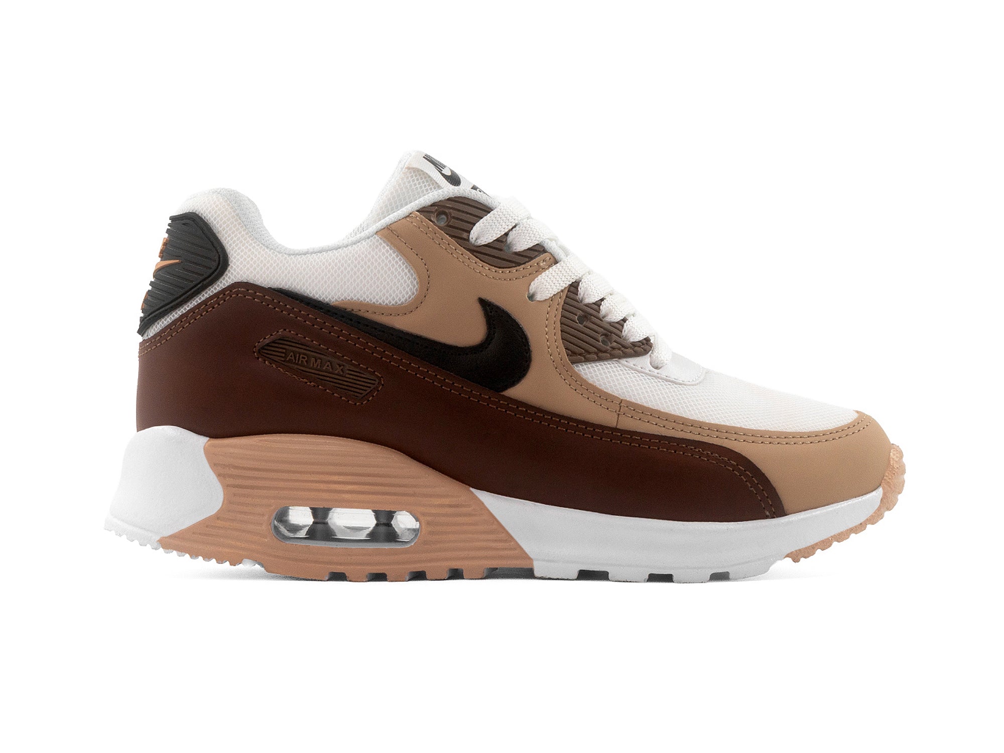 Tenis Max 90 Blanco Chocolate