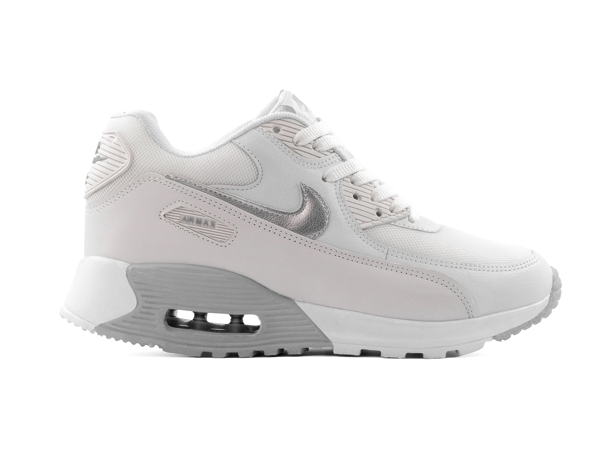 Tenis Max 90 Blanco Plata
