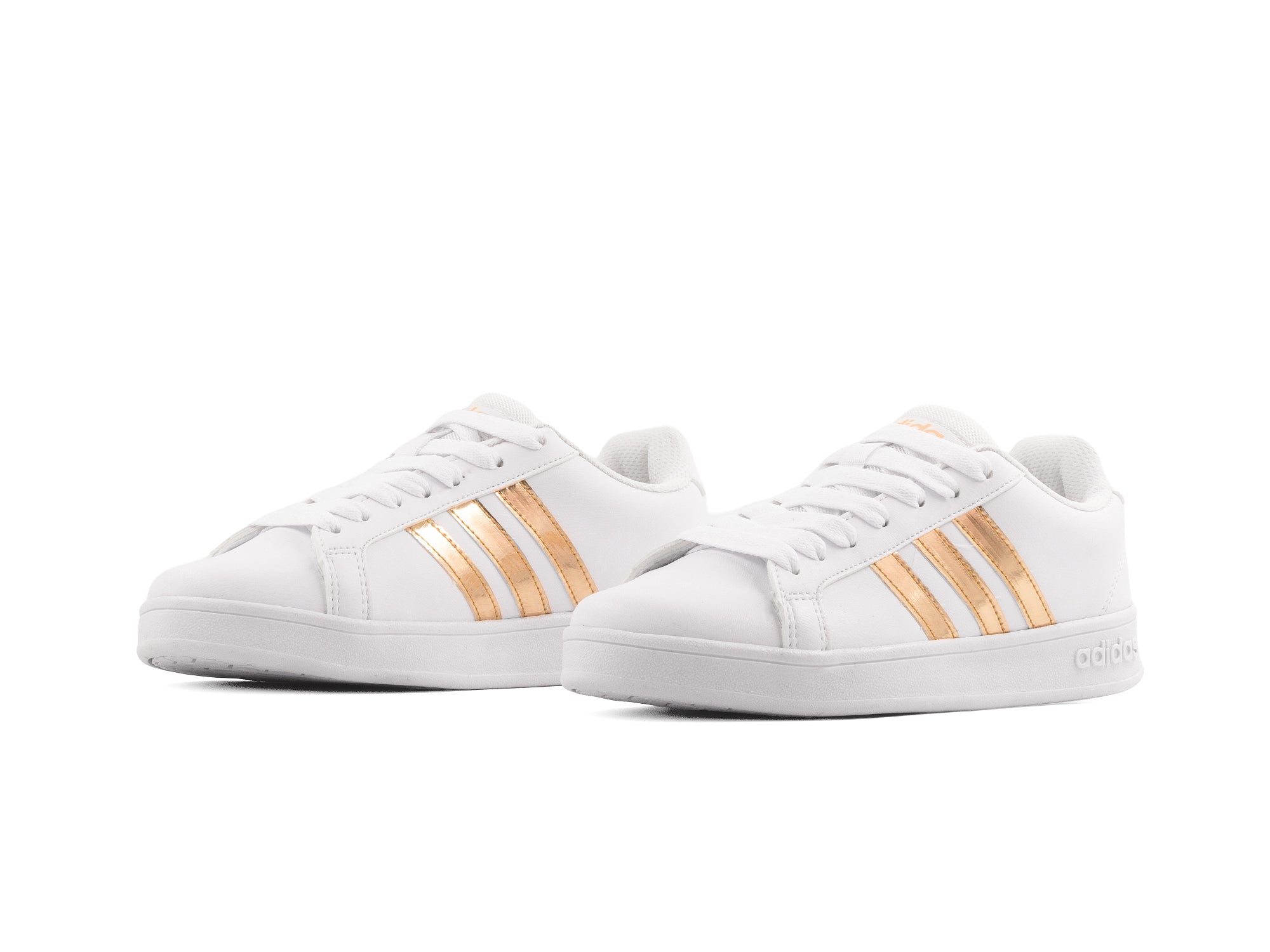 Tenis Neo Grand Court Blanco Oro
