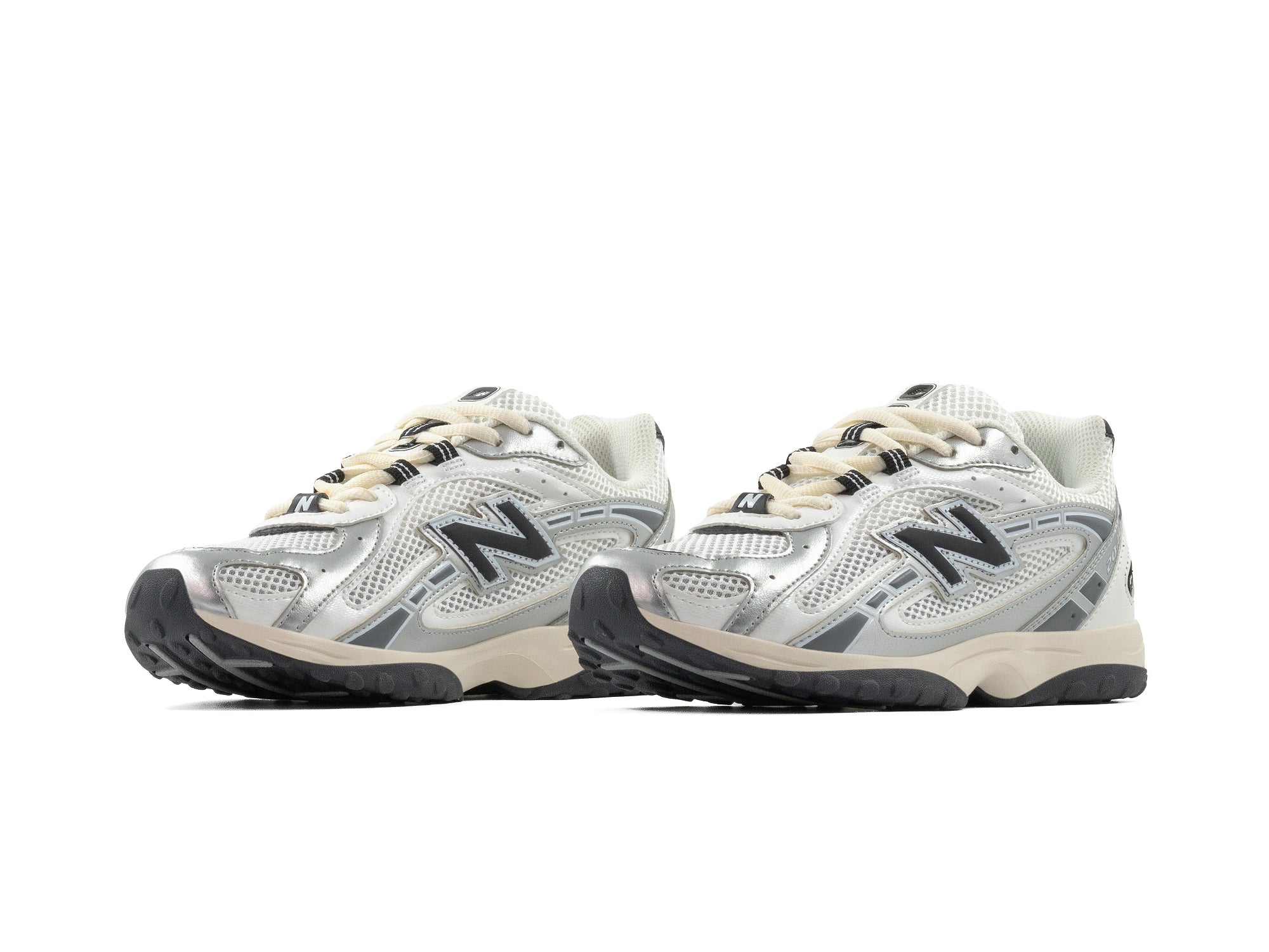 Tenis New Balance 204L Silver Black Metalic Importado