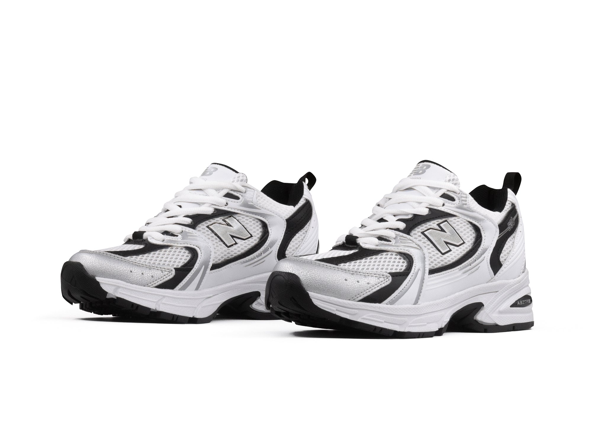 Tenis New Balance 530 Blanco Negro Plata 1.1 Premium