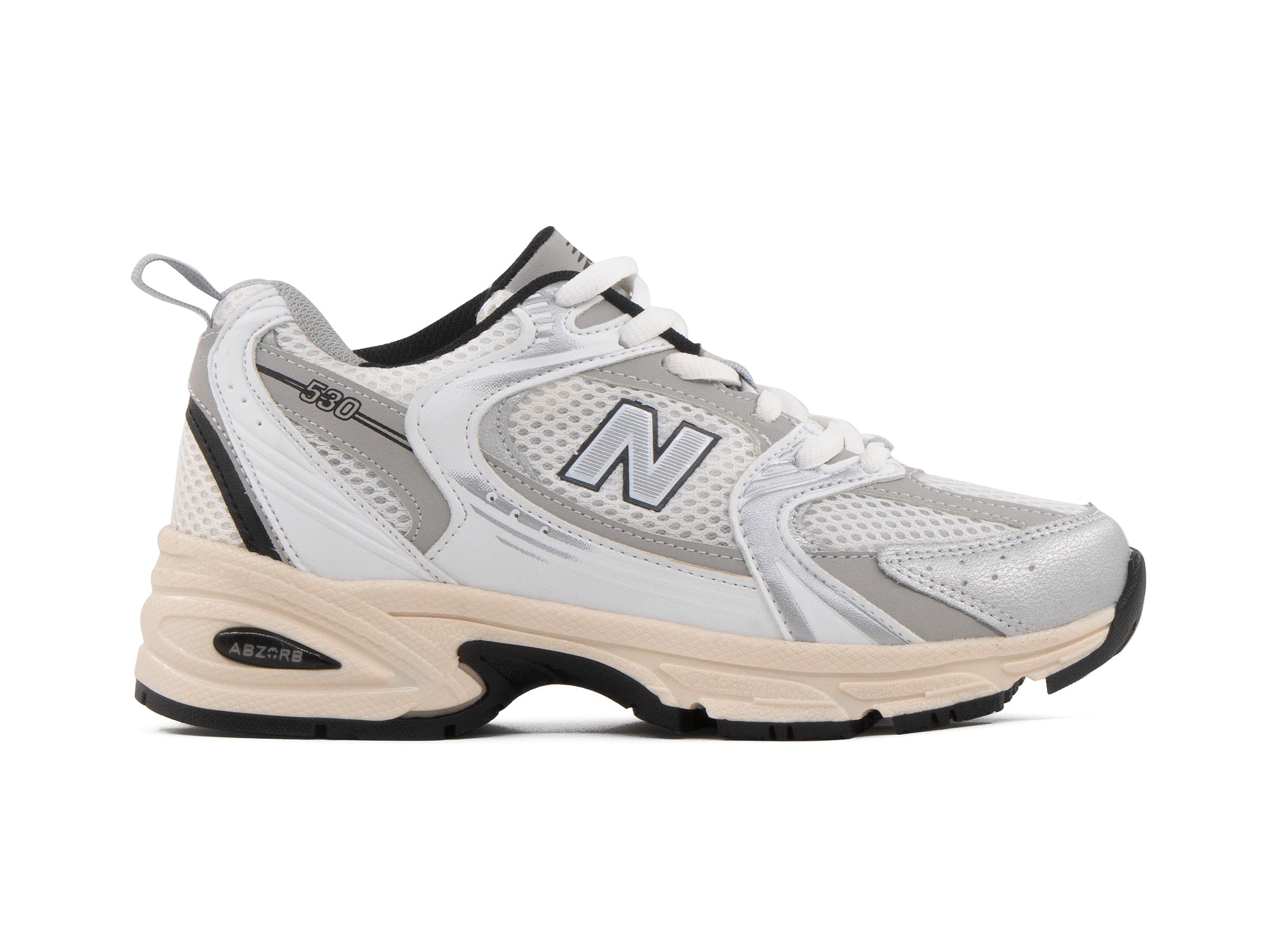Tenis New Balance 530 Plata Crema 1.1 Premium