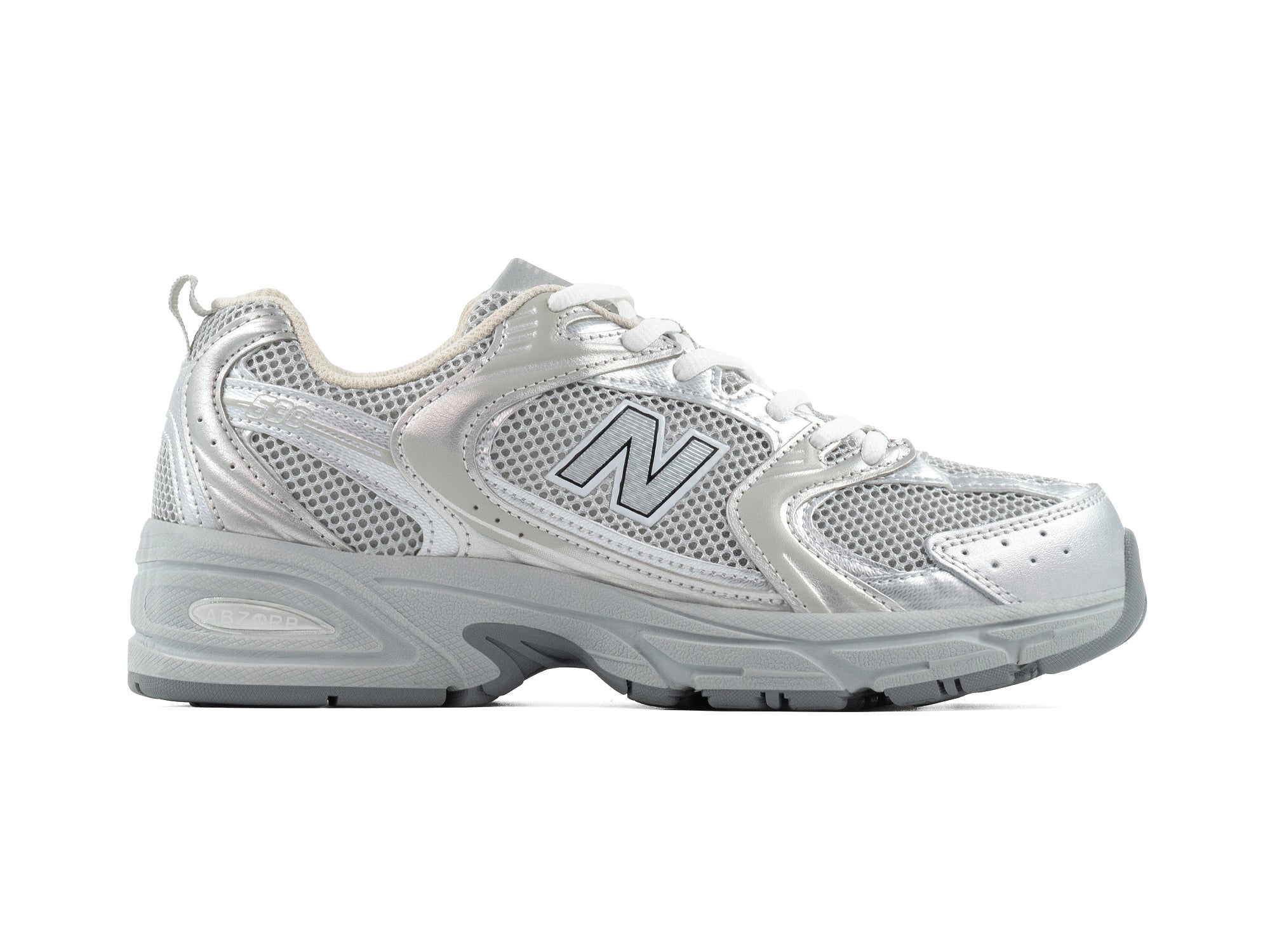 Tenis New Balance 530 Silver Metallic Importado