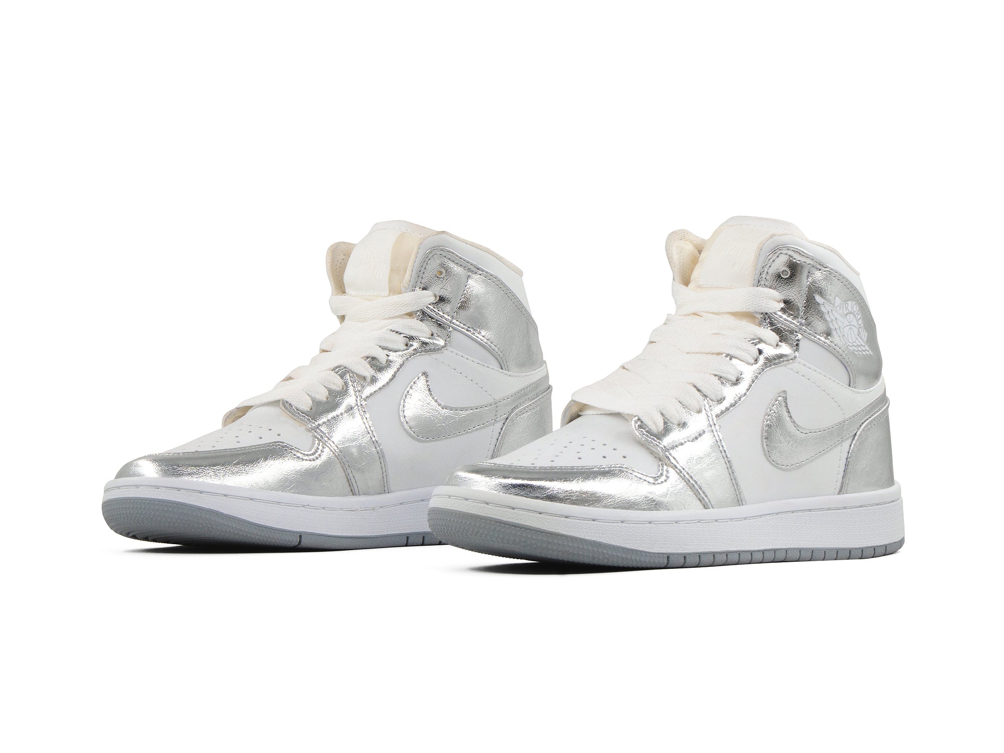 Tenis Retro 1 Blanco Plata