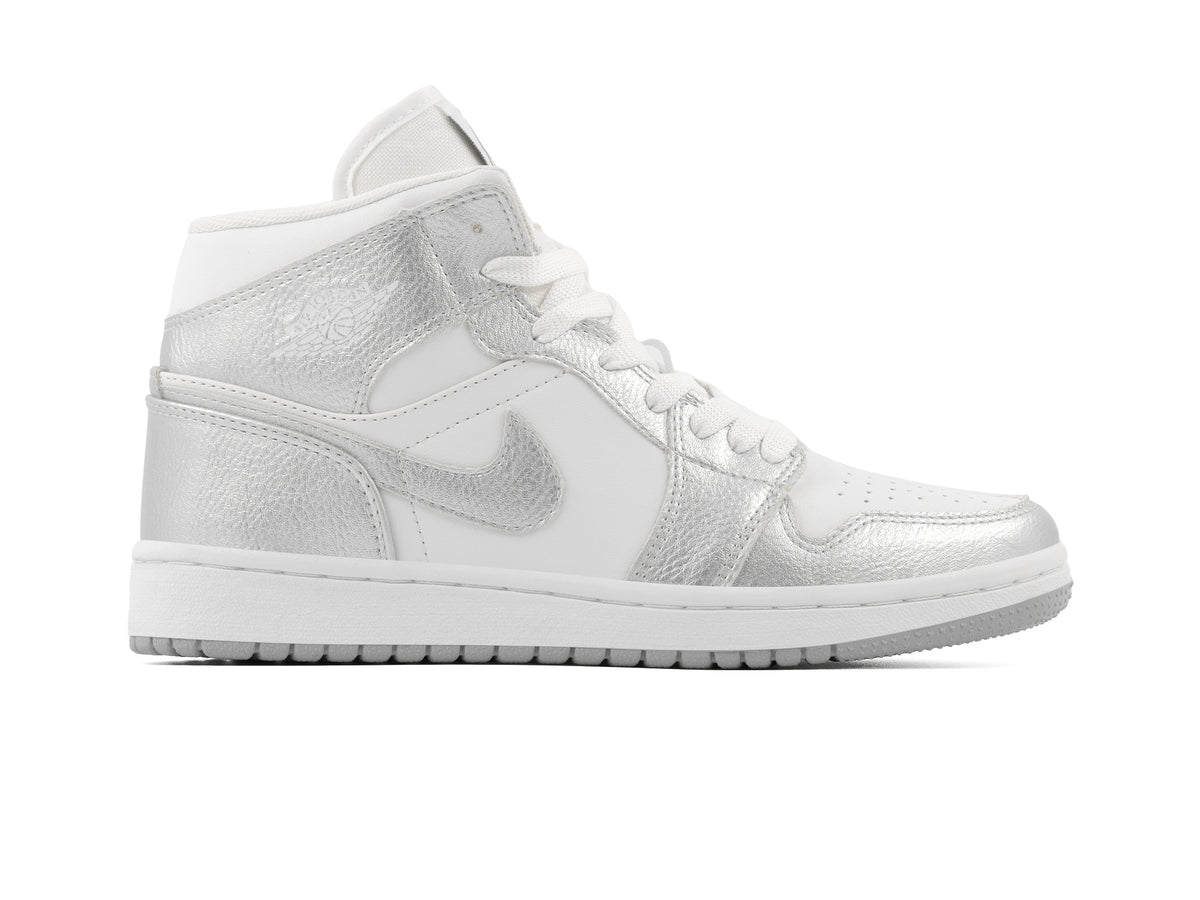 Tenis Retro 1 Blanco Plata