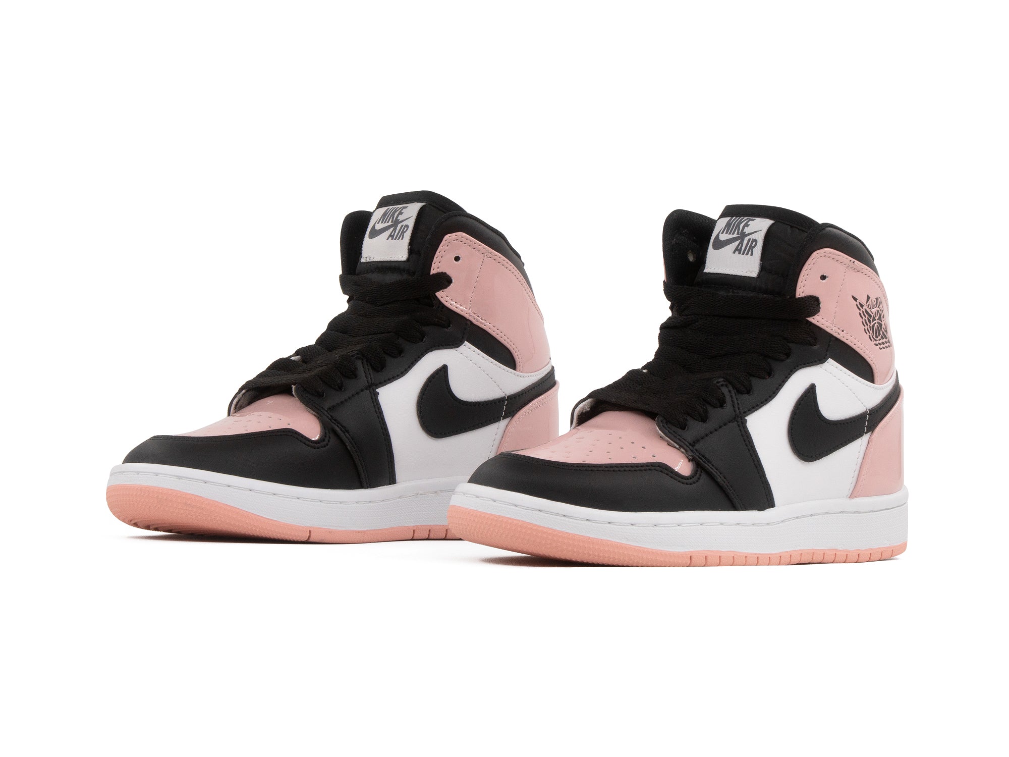 Tenis Retro 1 Charol Negro Rosa