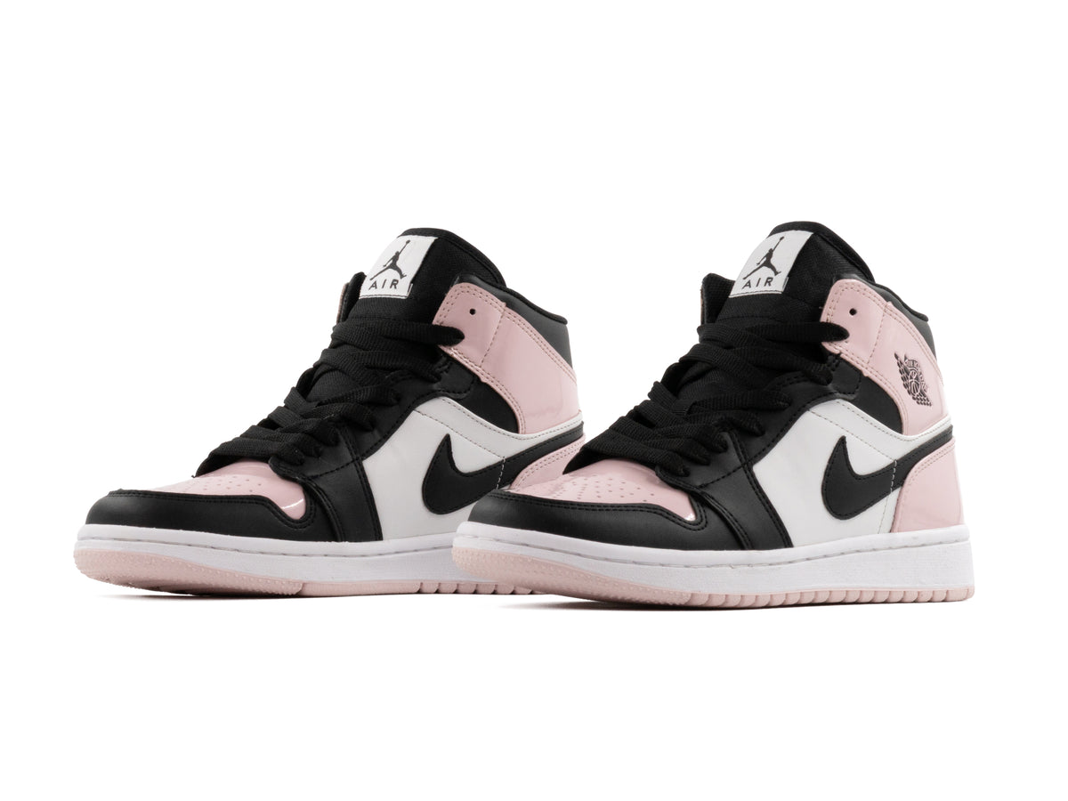 Tenis Retro 1 Charol Negro Rosa