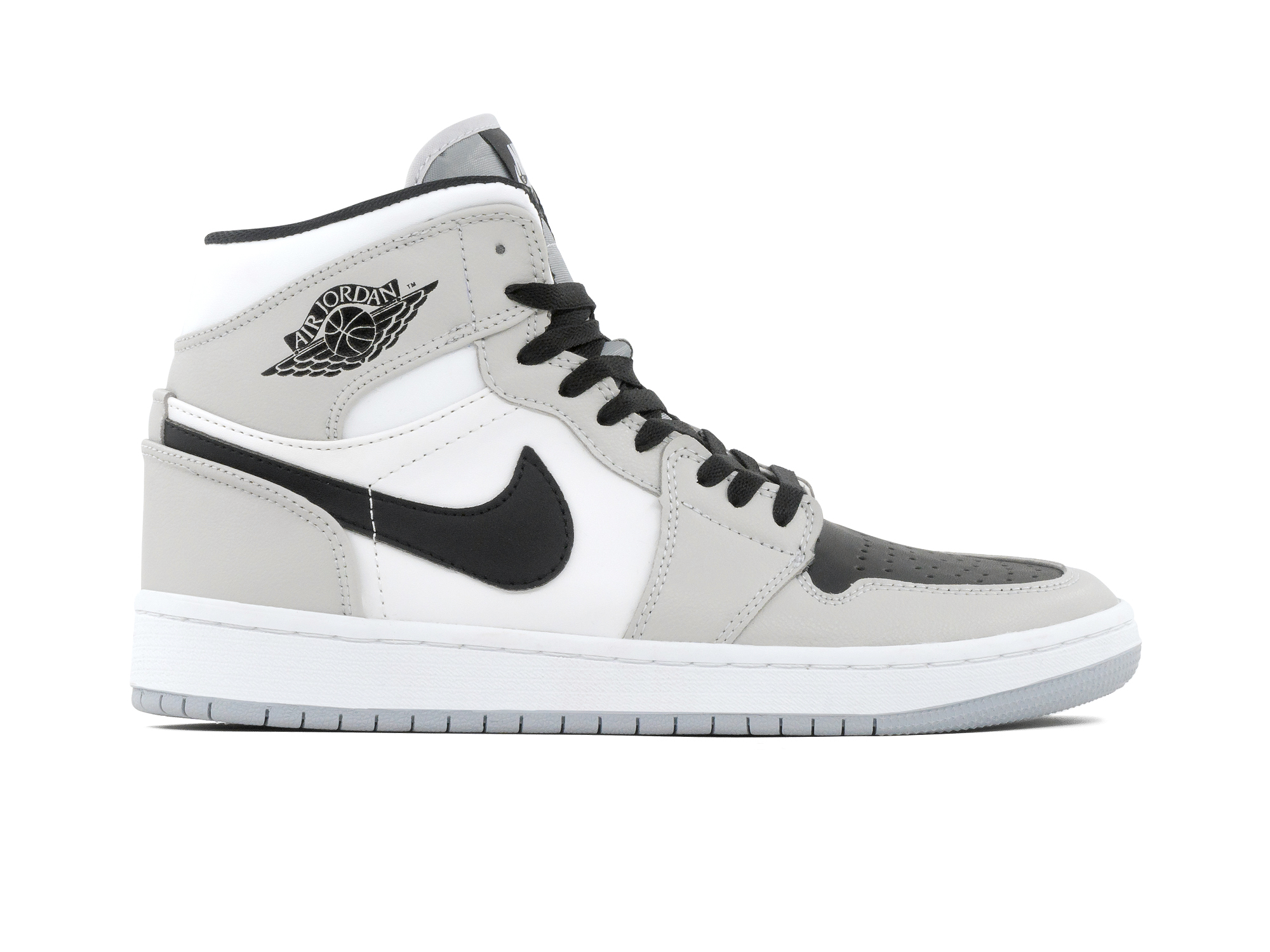 Tenis Retro 1 Gris Negro Blanco