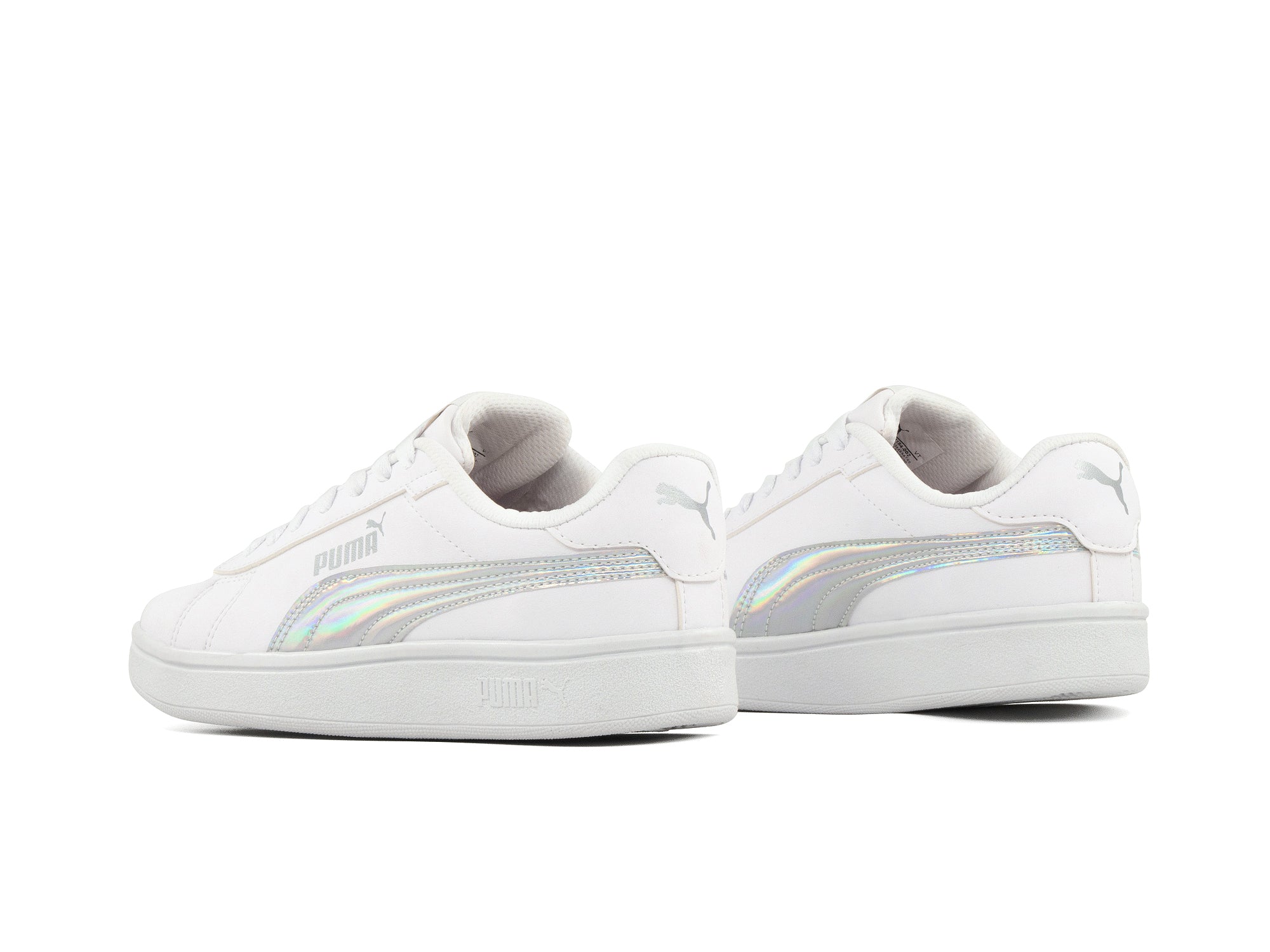 Tenis Smash Blanco Plata