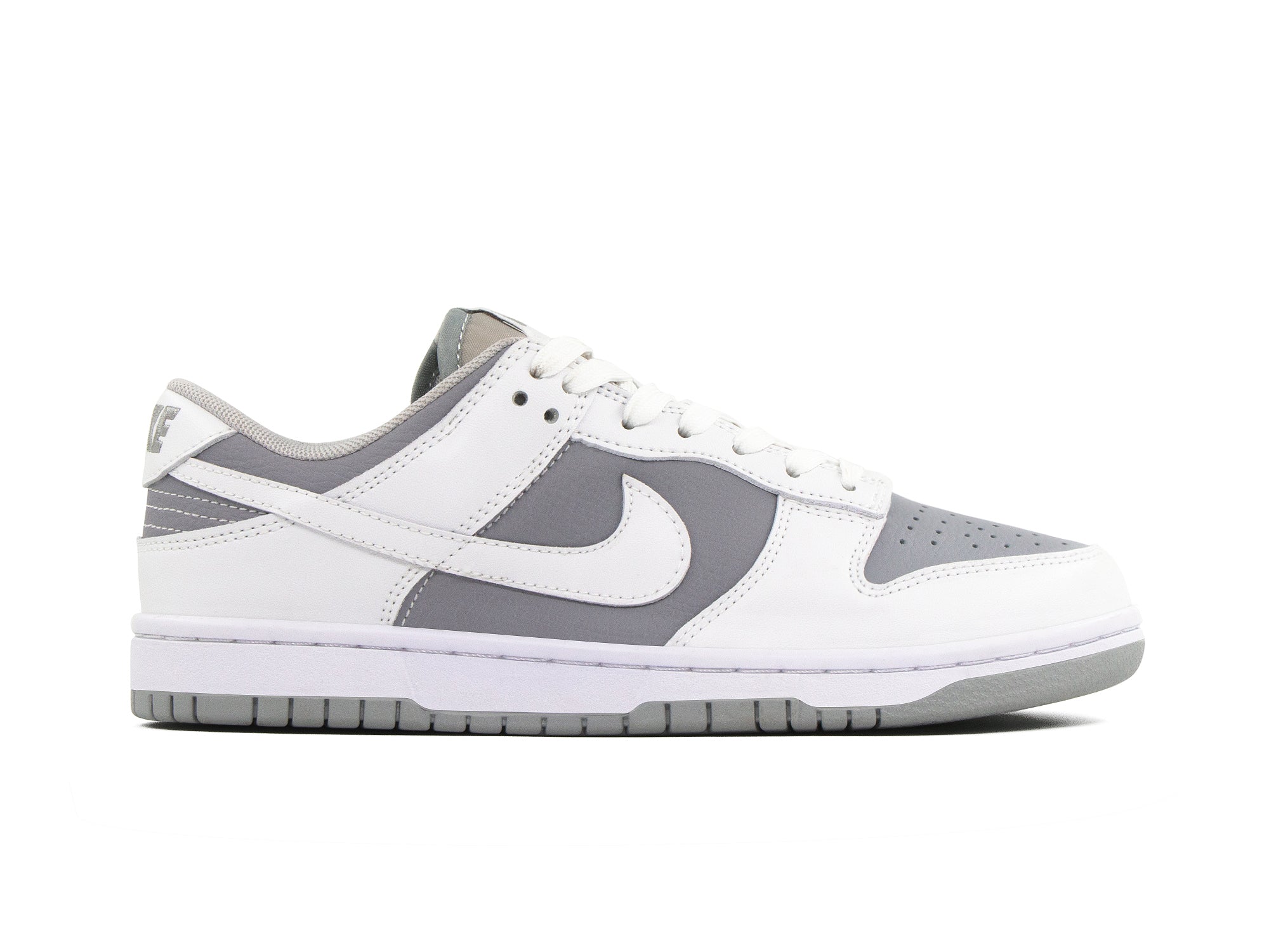 Tenis Dunk Low White Grey Importado