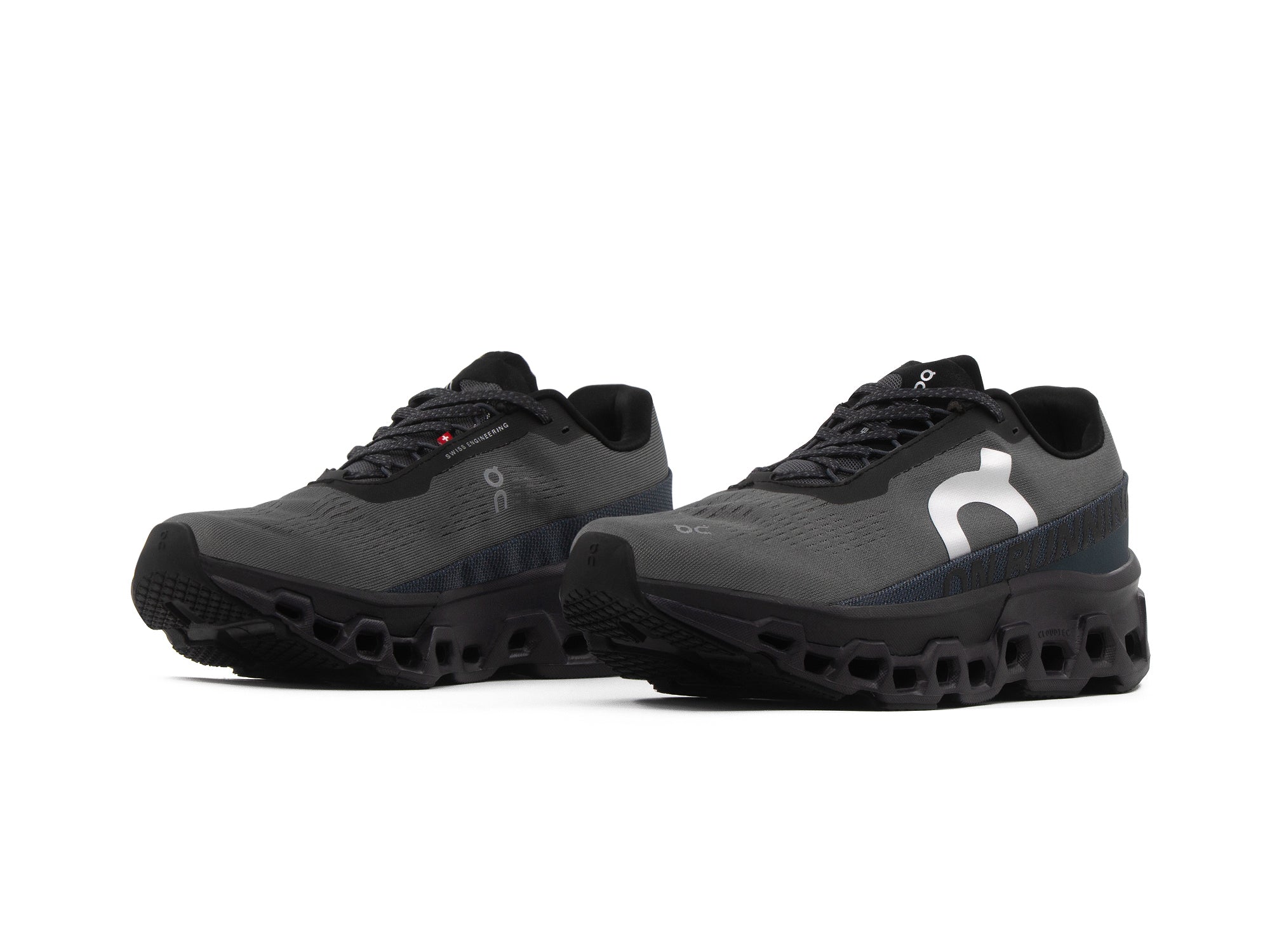 Tenis On Cloud Monster 2 Negro Oxford Importado