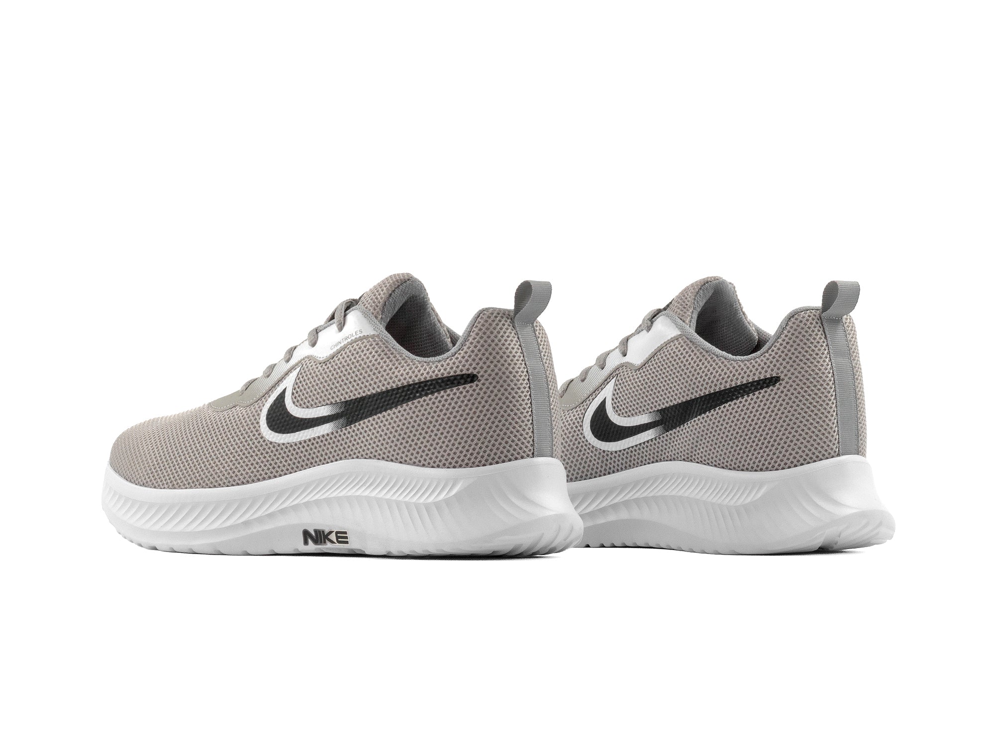 Tenis 026 Plata Blanco Negro