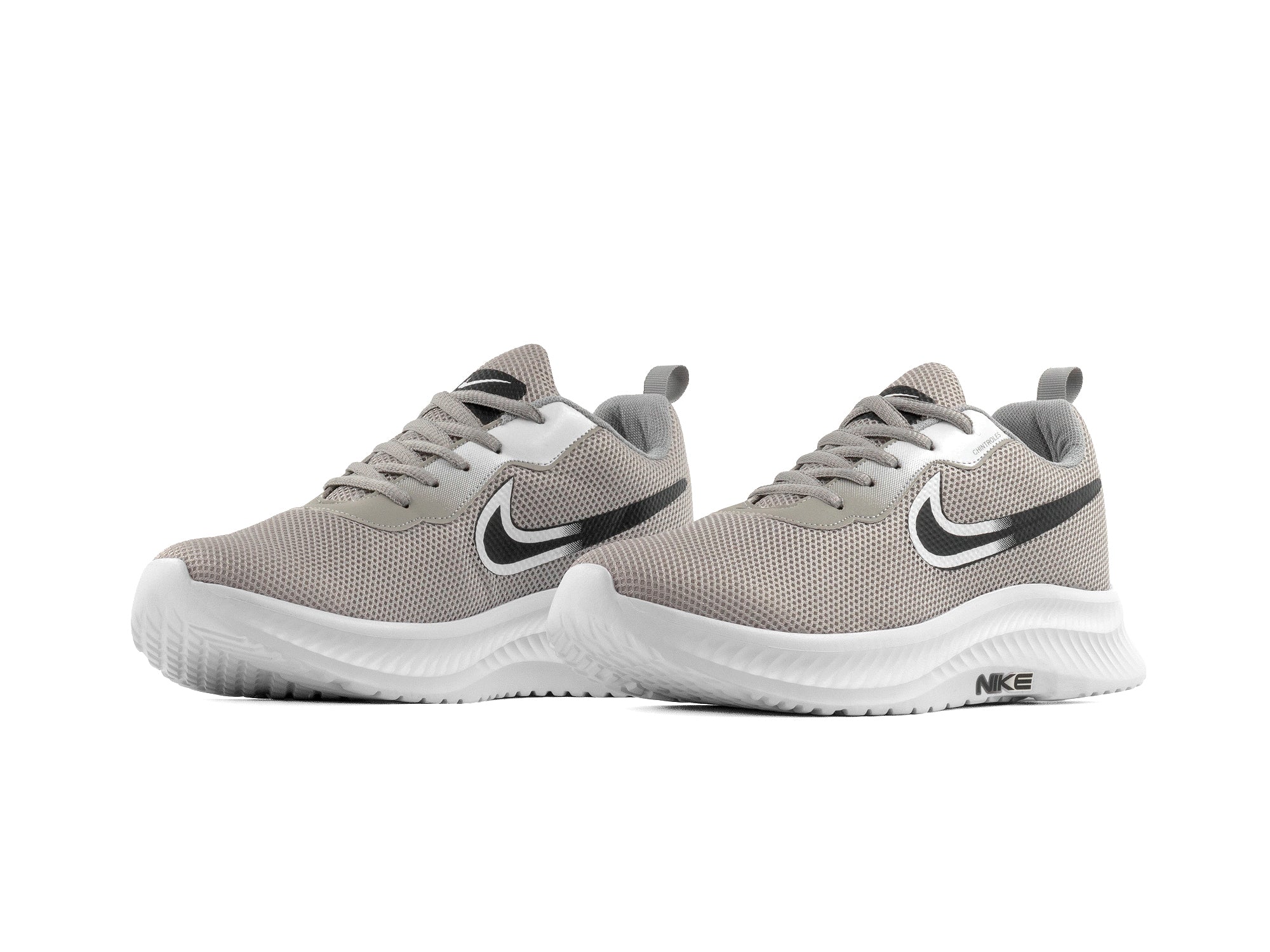 Tenis 026 Plata Blanco Negro