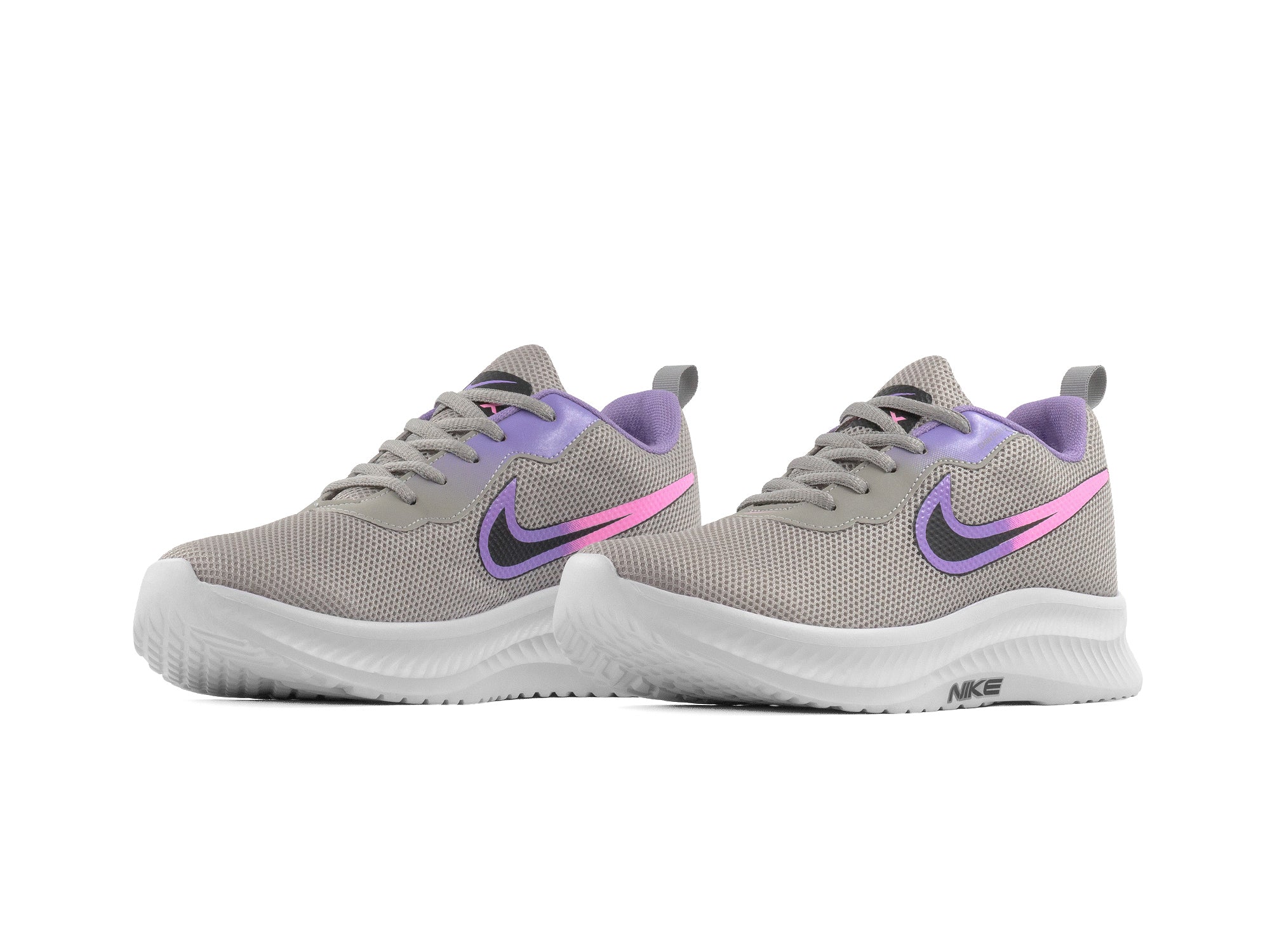 Tenis 026 Plata Lila Rosa