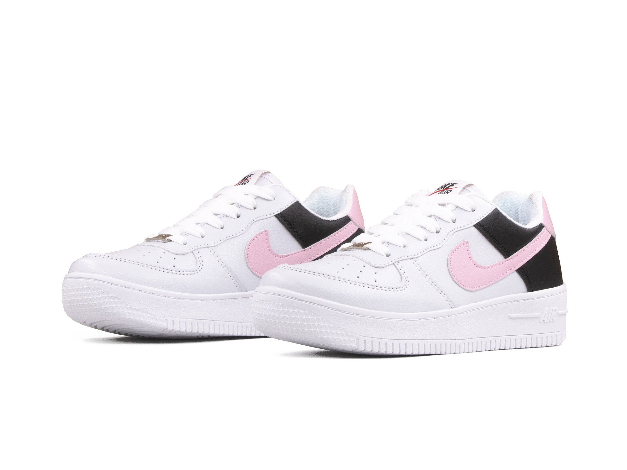 Tenis 270 Blanco Negro Rosa-1