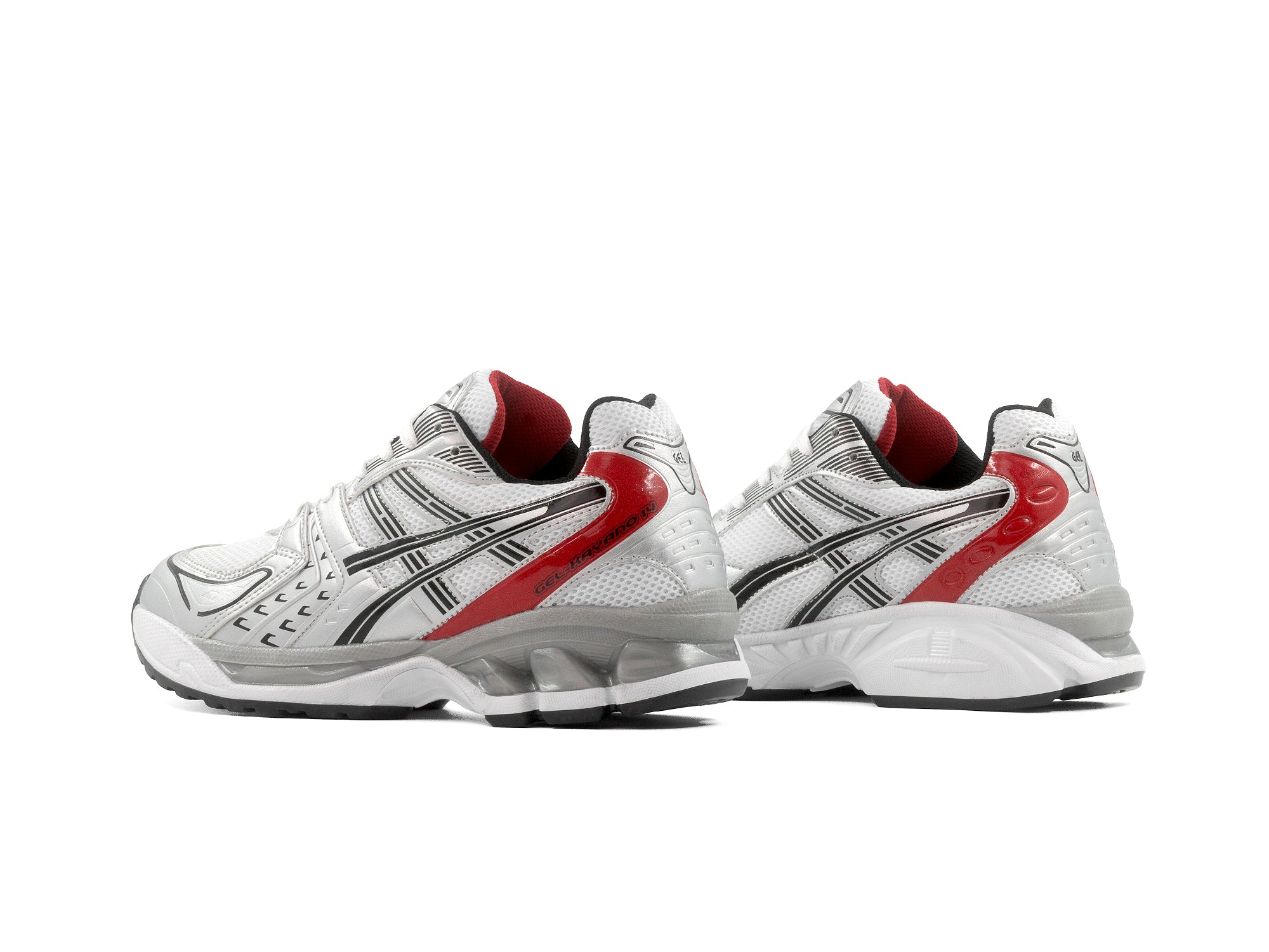 Tenis Asics 2543 Blanco Plata Rojo 1.1 Premium
