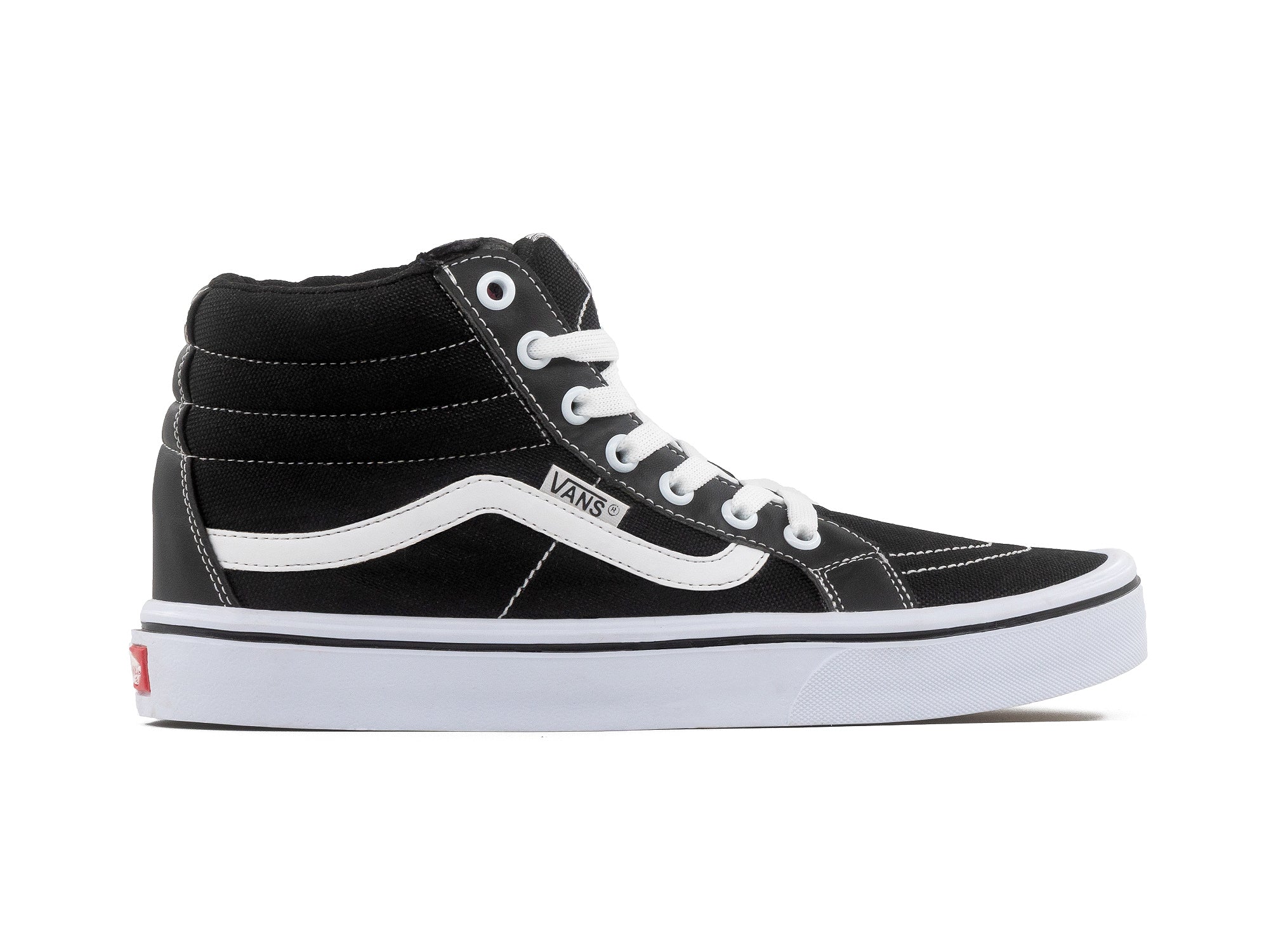 Tenis Vans Bota Negro Blanco