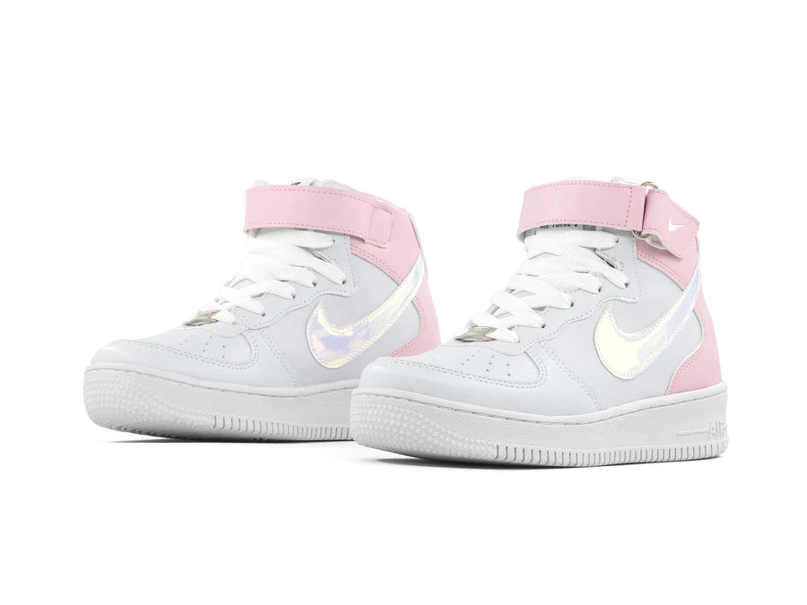 Tenis 841 Blanco Rosa Glass