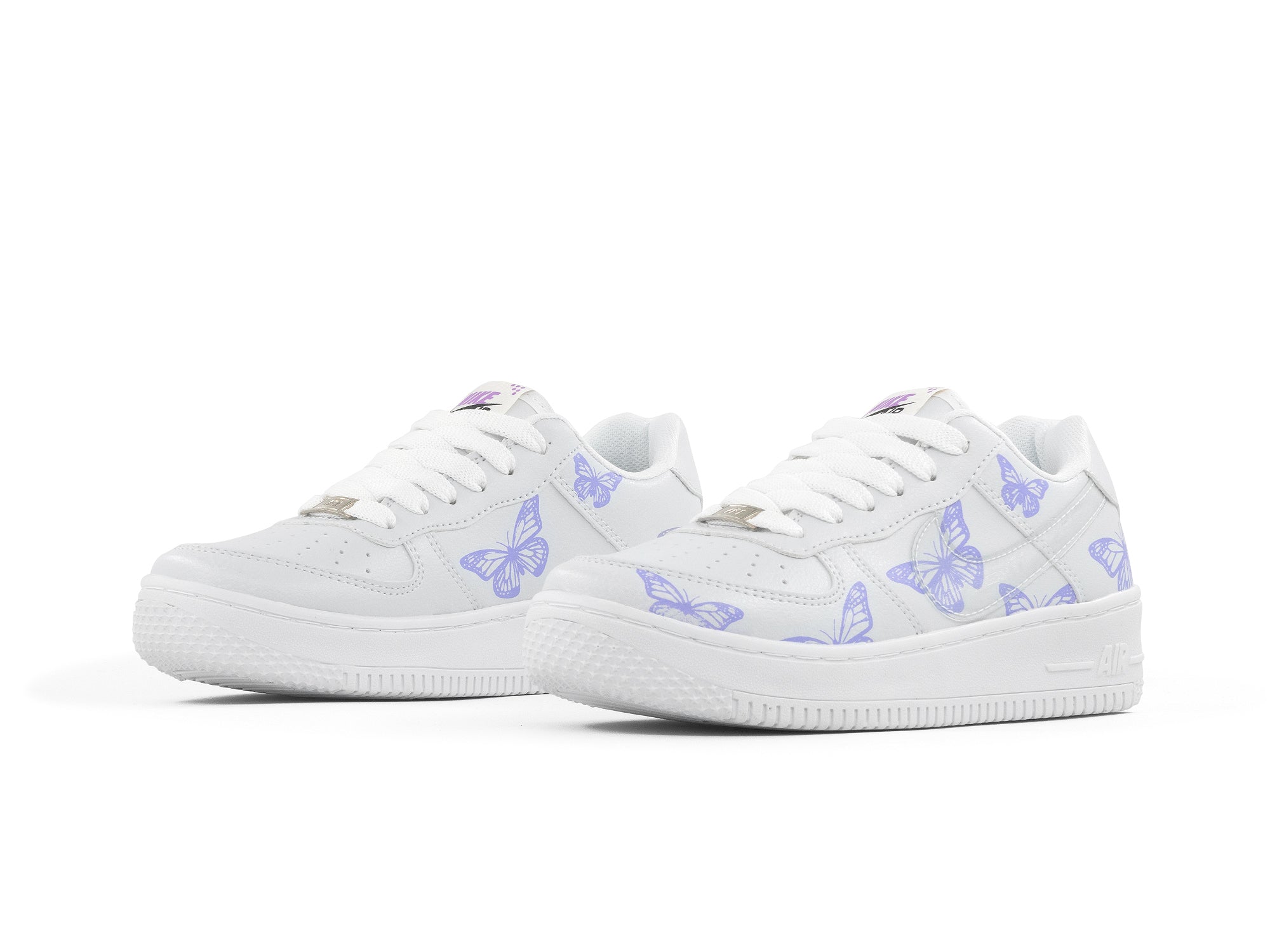 Tenis Mariposa Blanco Lila