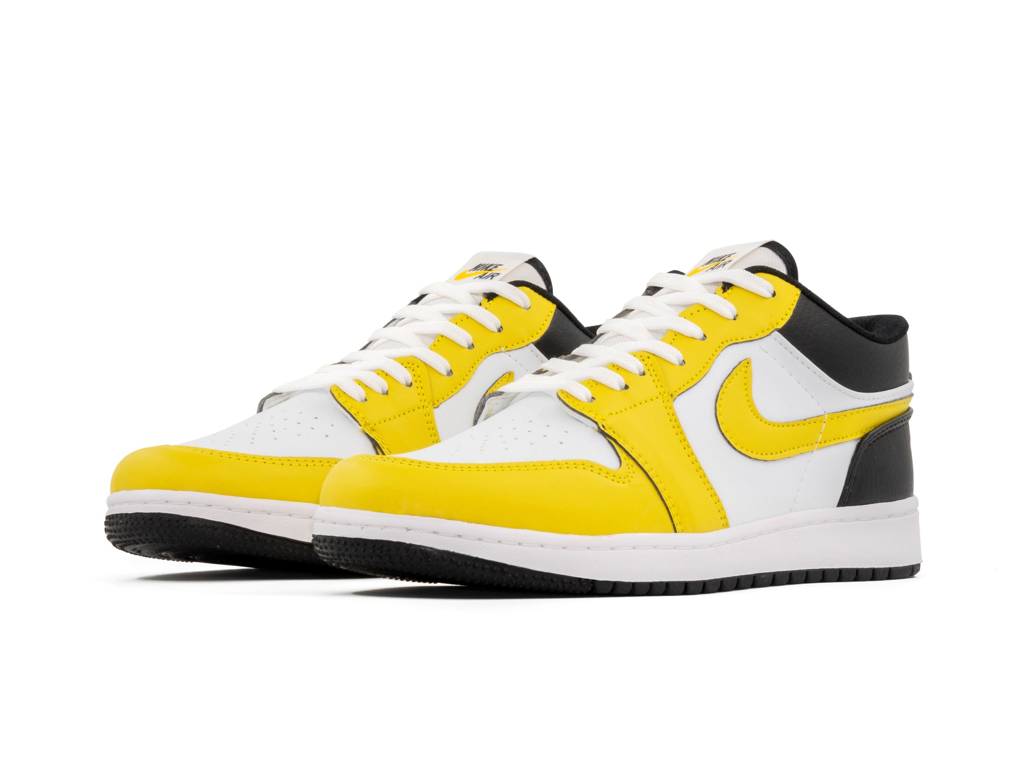 Tenis Retro 1 Low Amarillo Negro Blanco airfiremx