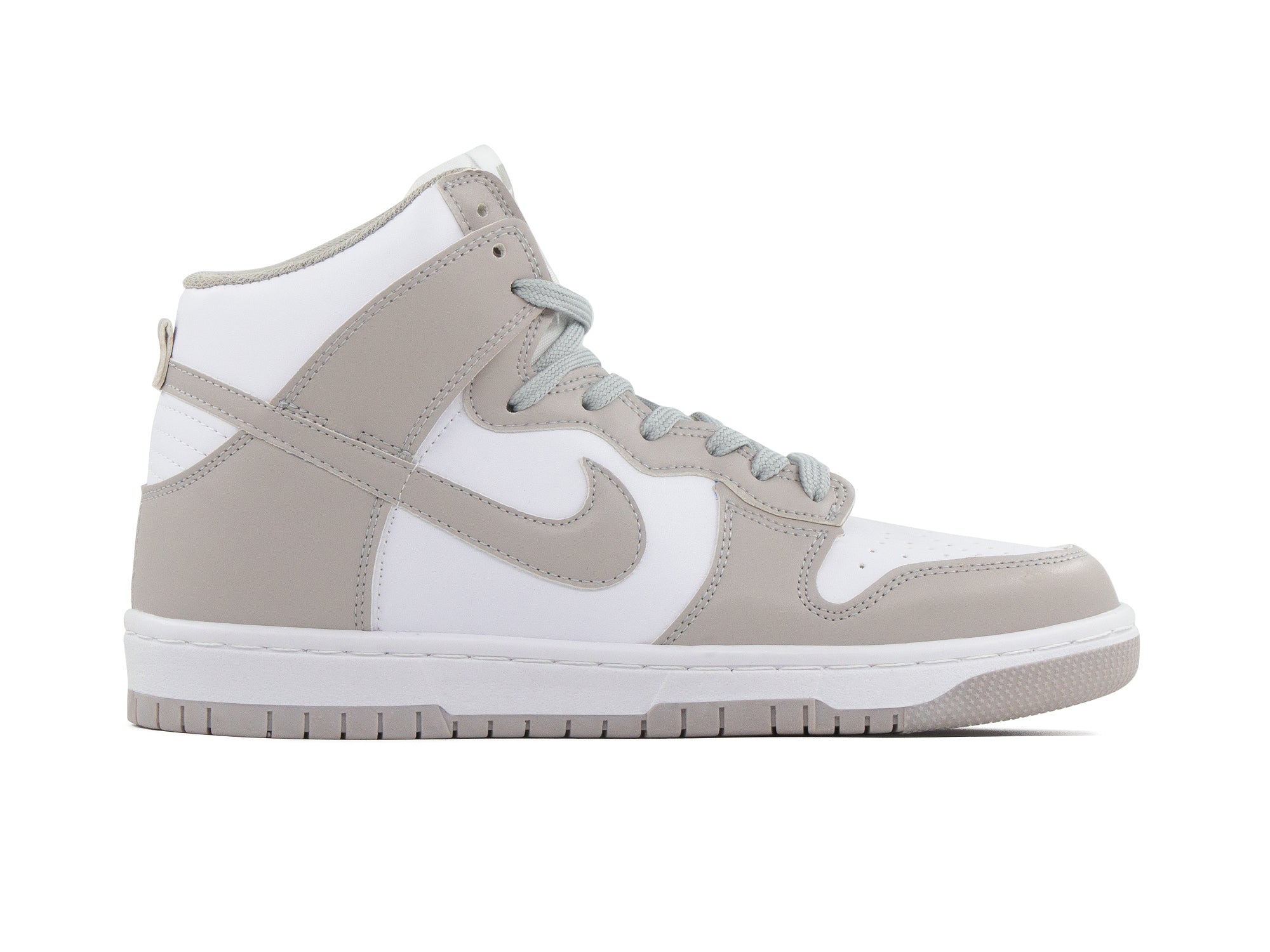 Tenis Dunk Bota Blanco Gris