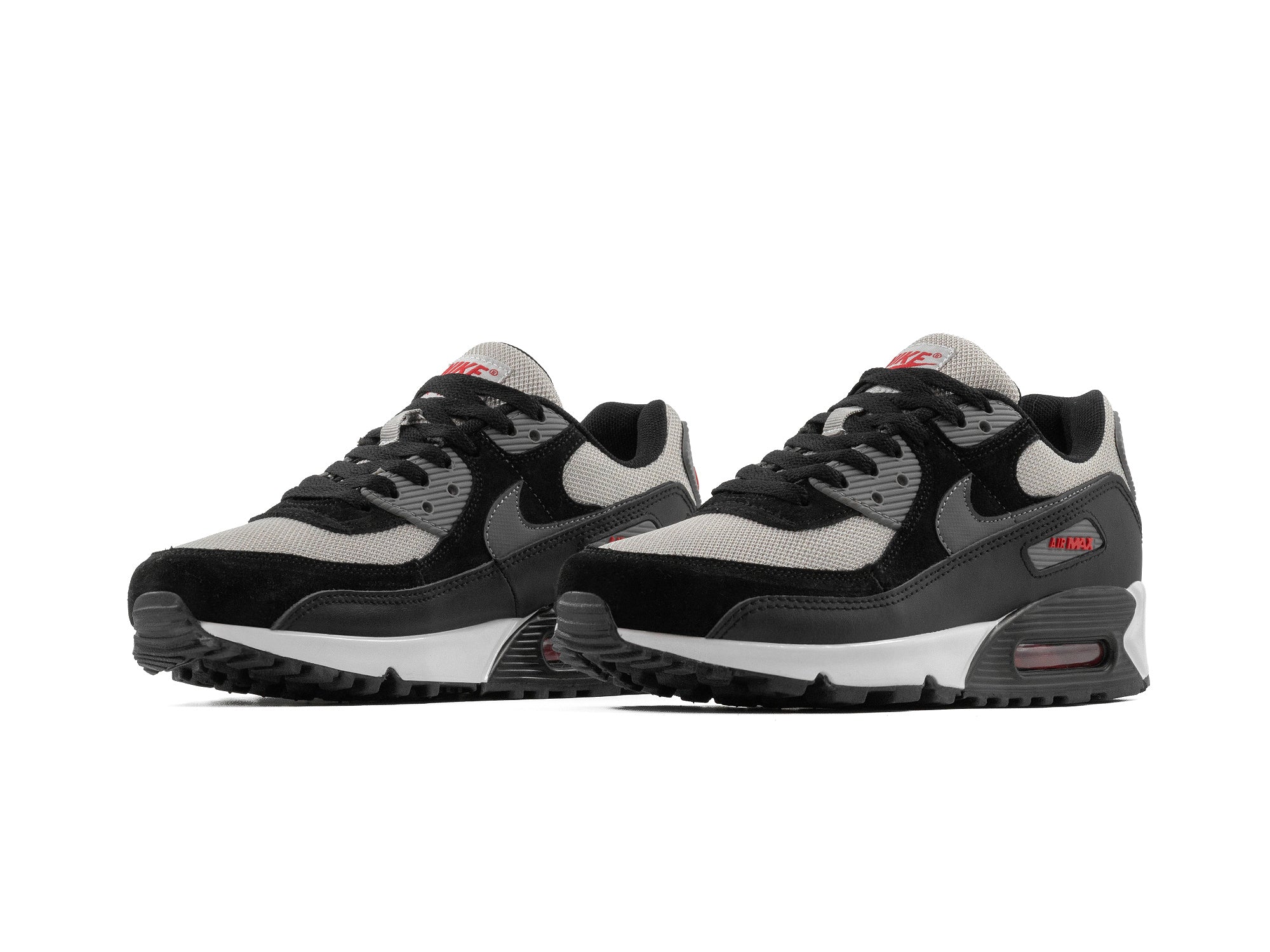 Tenis Max 90 Gris Negro Rojo Importado