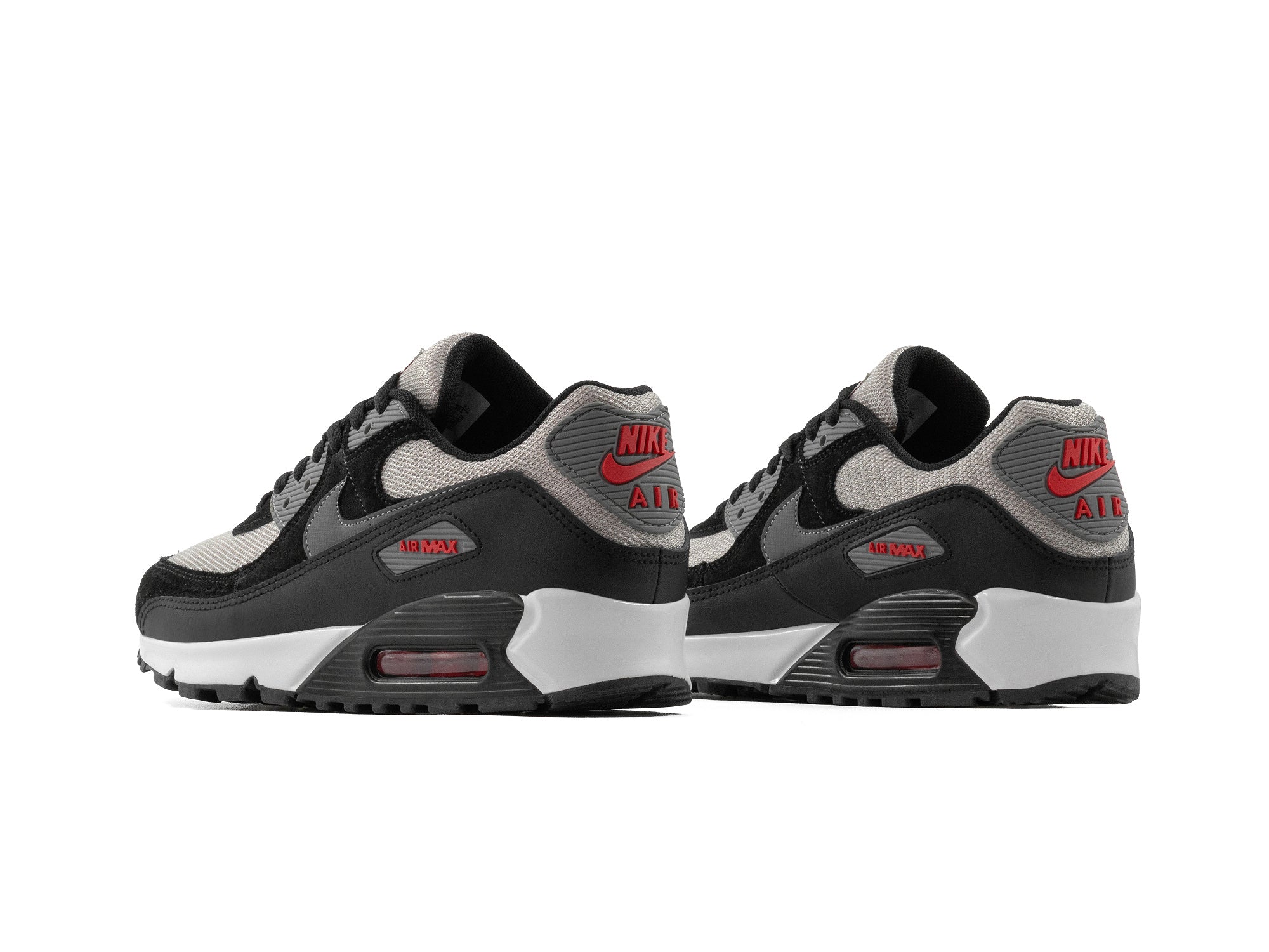 Tenis Max 90 Gris Negro Rojo Importado