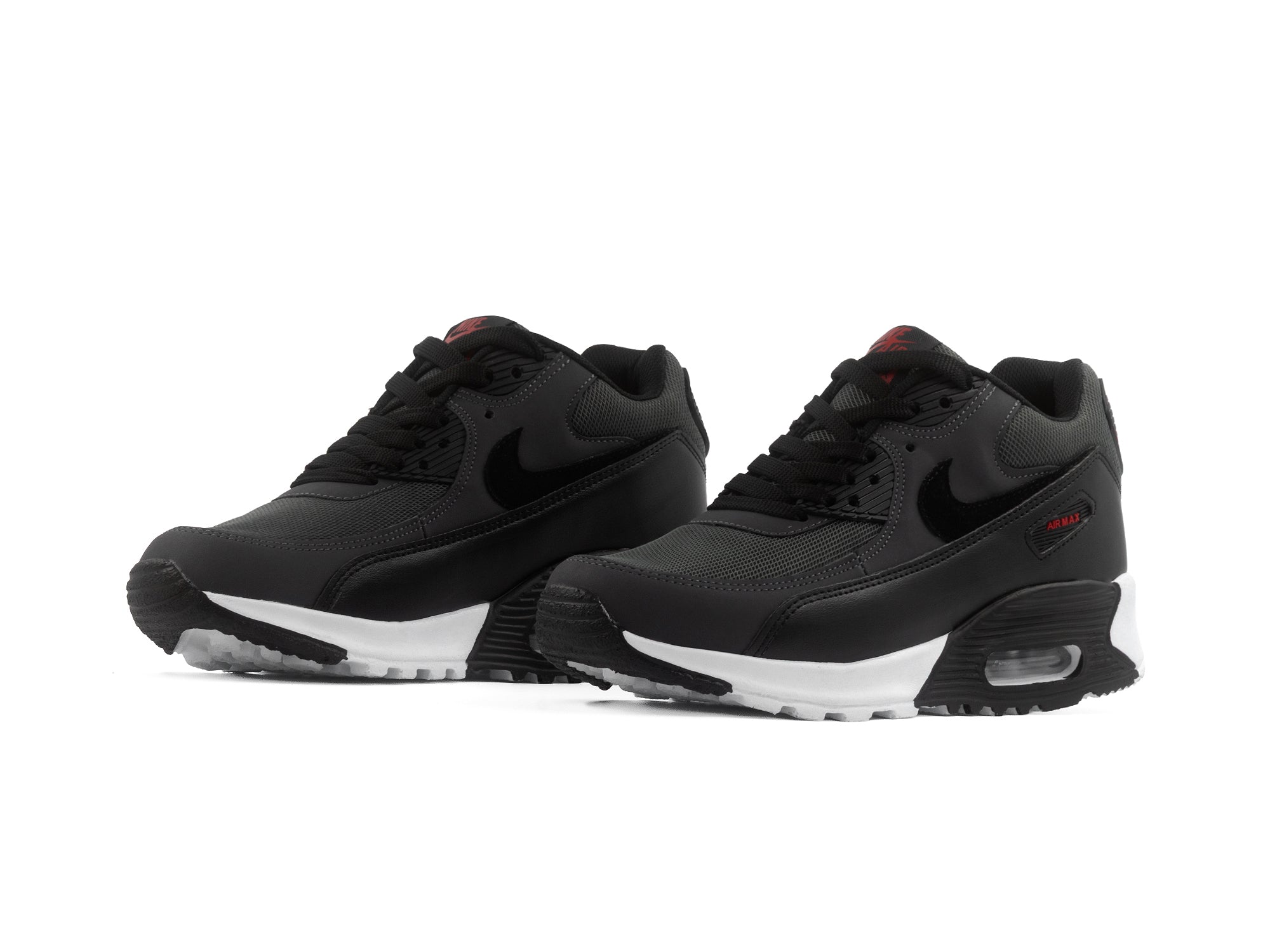 Tenis Max 90 Negro Rojo
