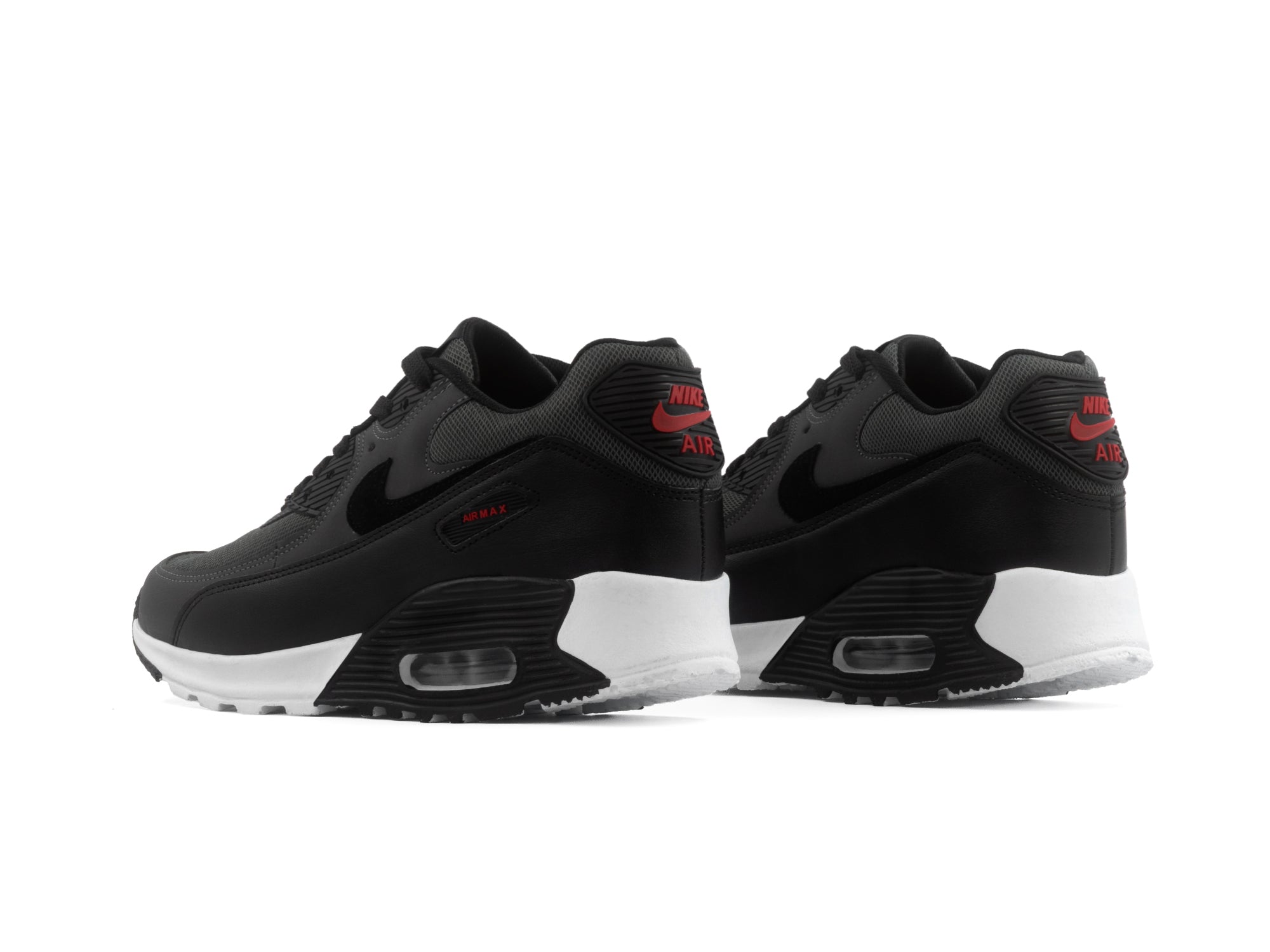 Tenis Max 90 Negro Rojo