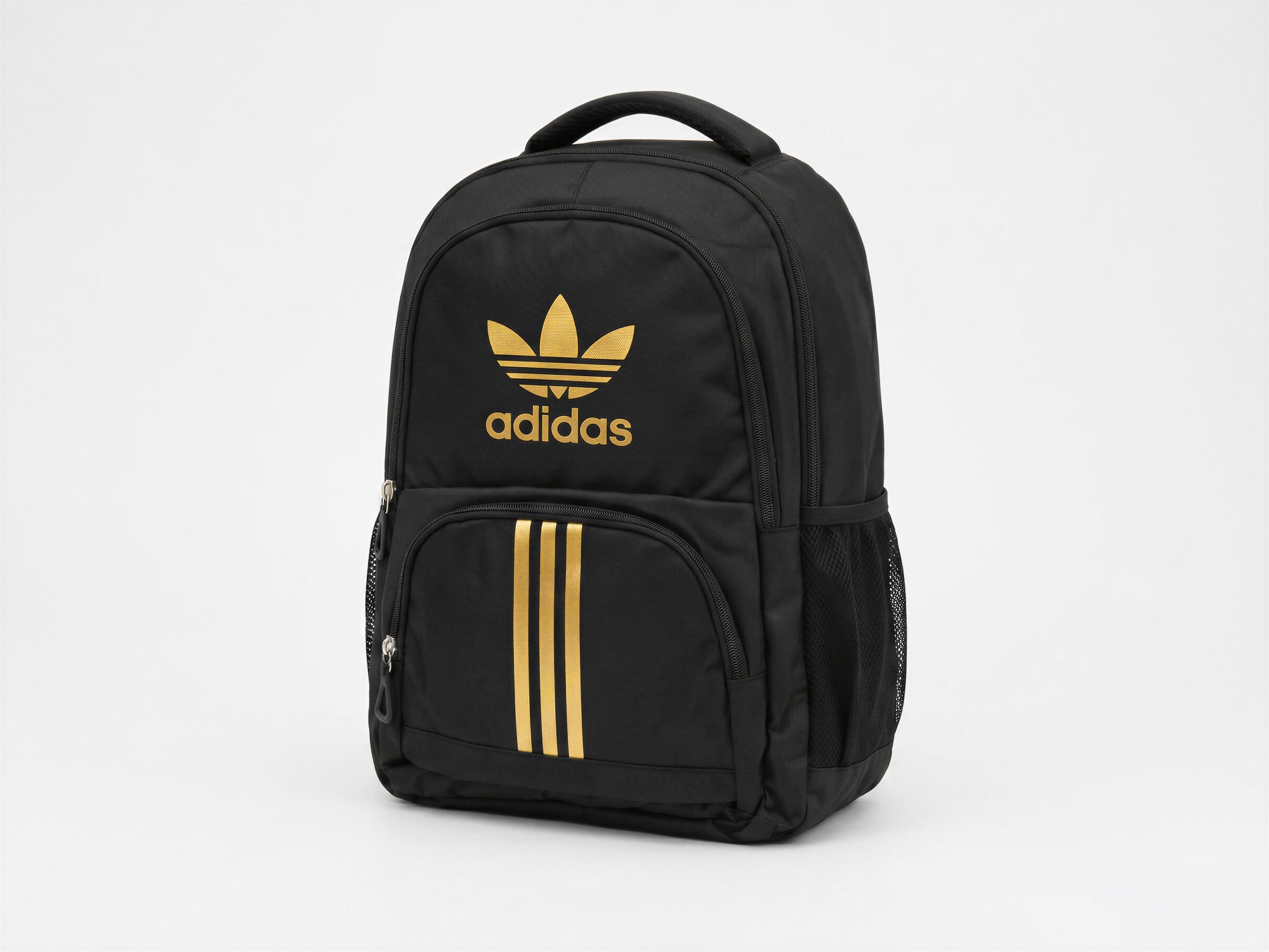 Mochila Adidas Negra Letras Doradas