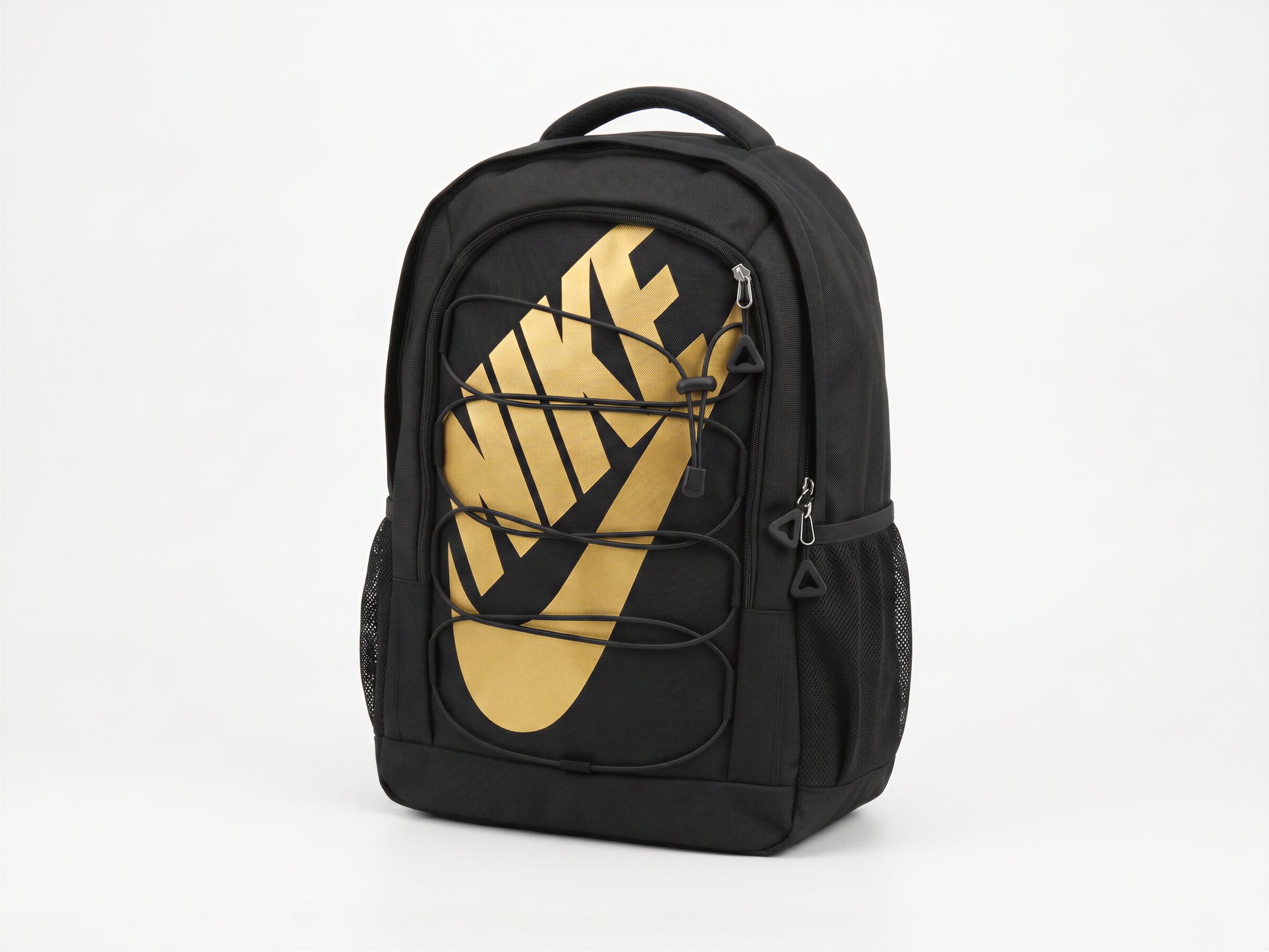 Mochila Nike Negra Letras Doradas Premium