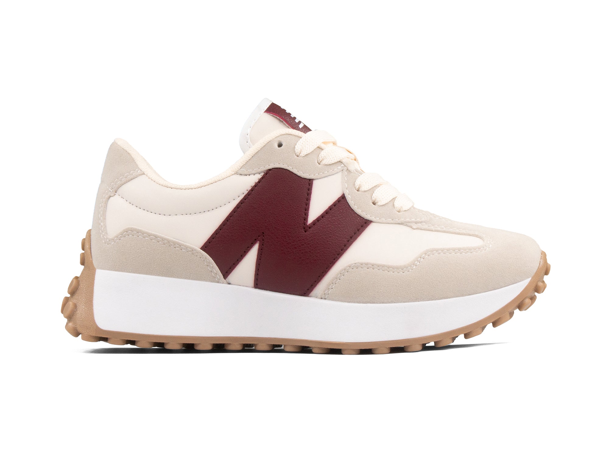 Tenis New Balance 327 Blanco Vino 1.1 Premium