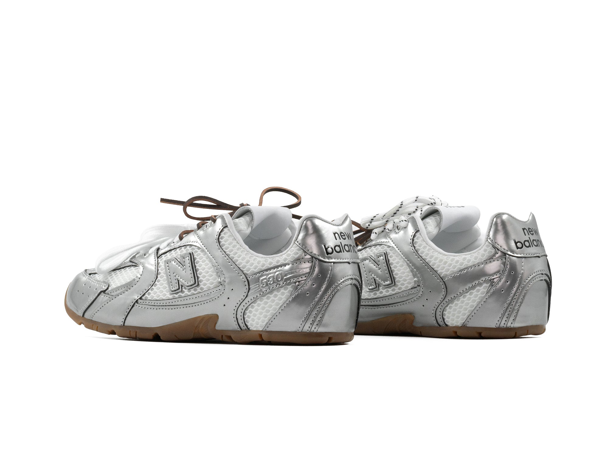 Tenis New Balance 530 SL Miu Miu Silver Platinum Importado