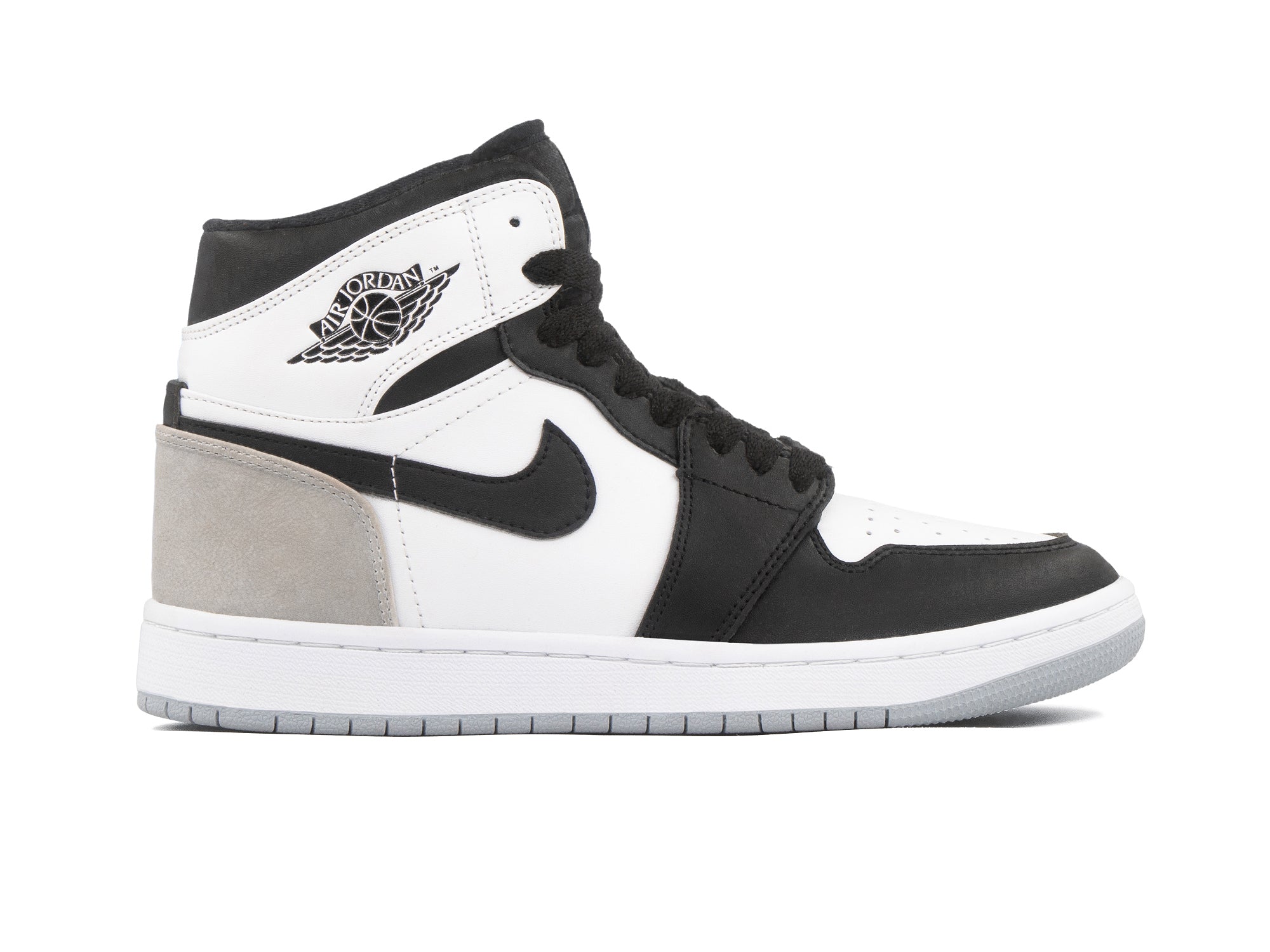 Tenis Retro 1 Blanco Negro Gris