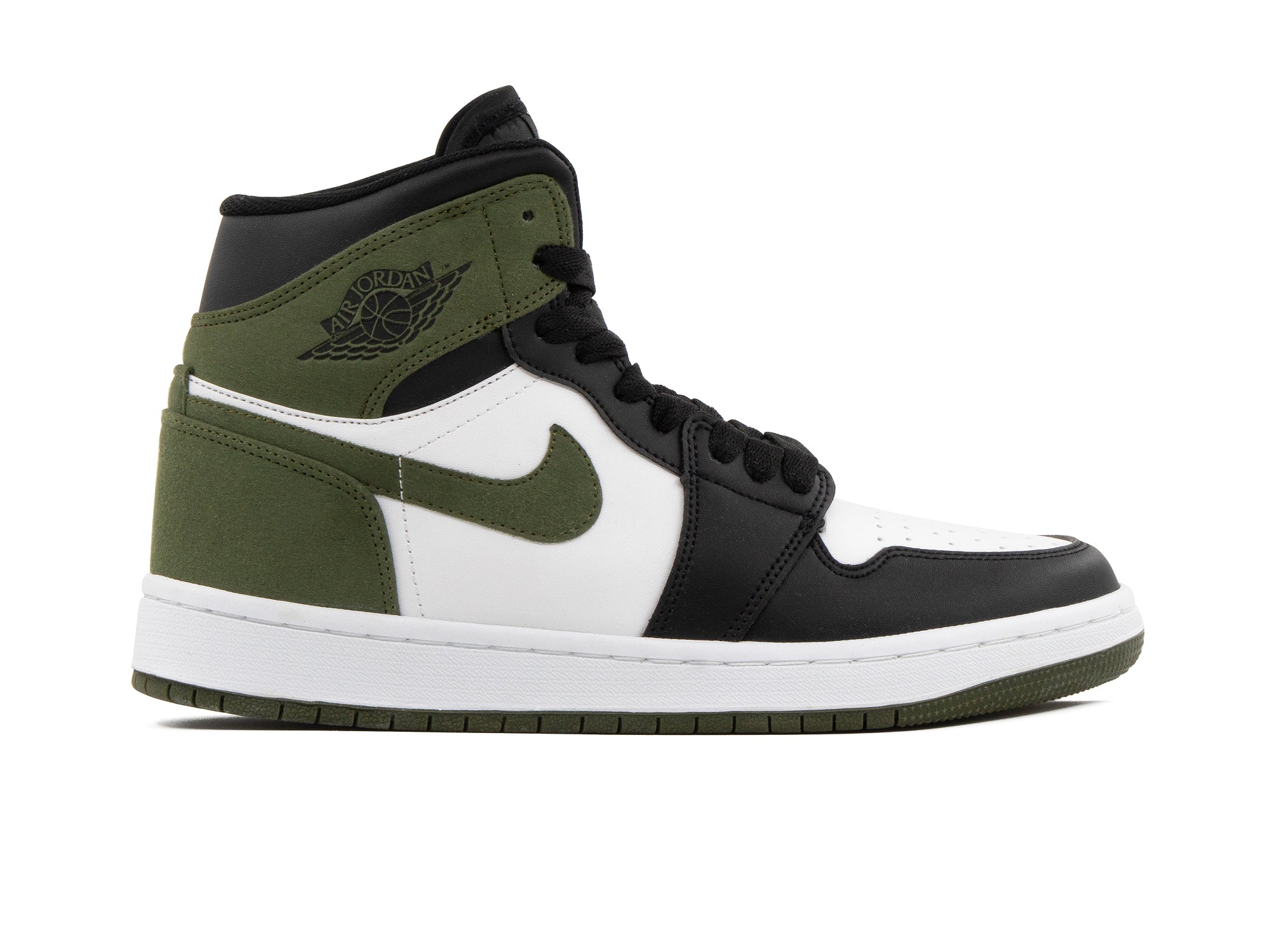 Tenis Retro 1 Blanco Verde Negro