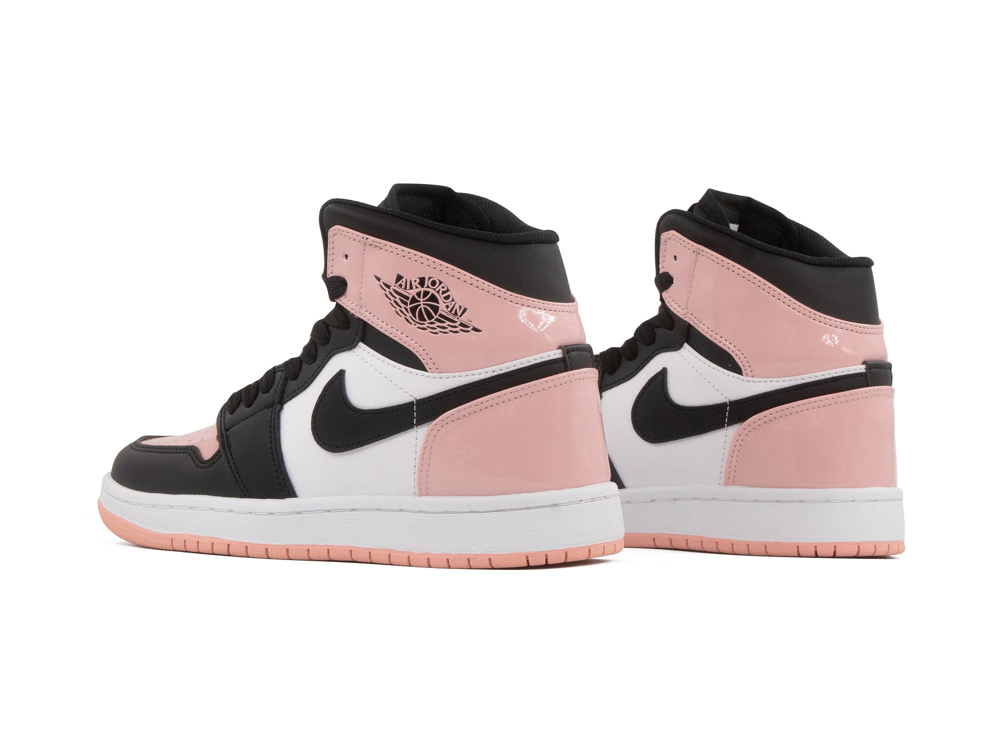 Tenis Retro 1 Charol Negro Rosa