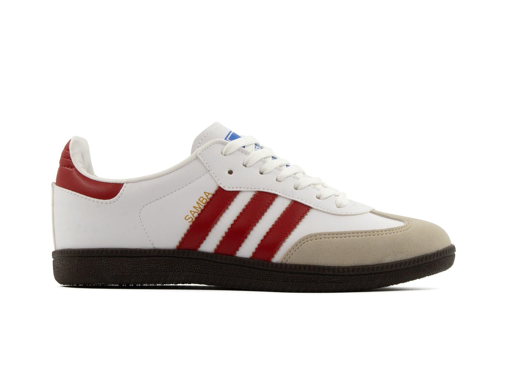 Tenis Samba Blanco Rojo