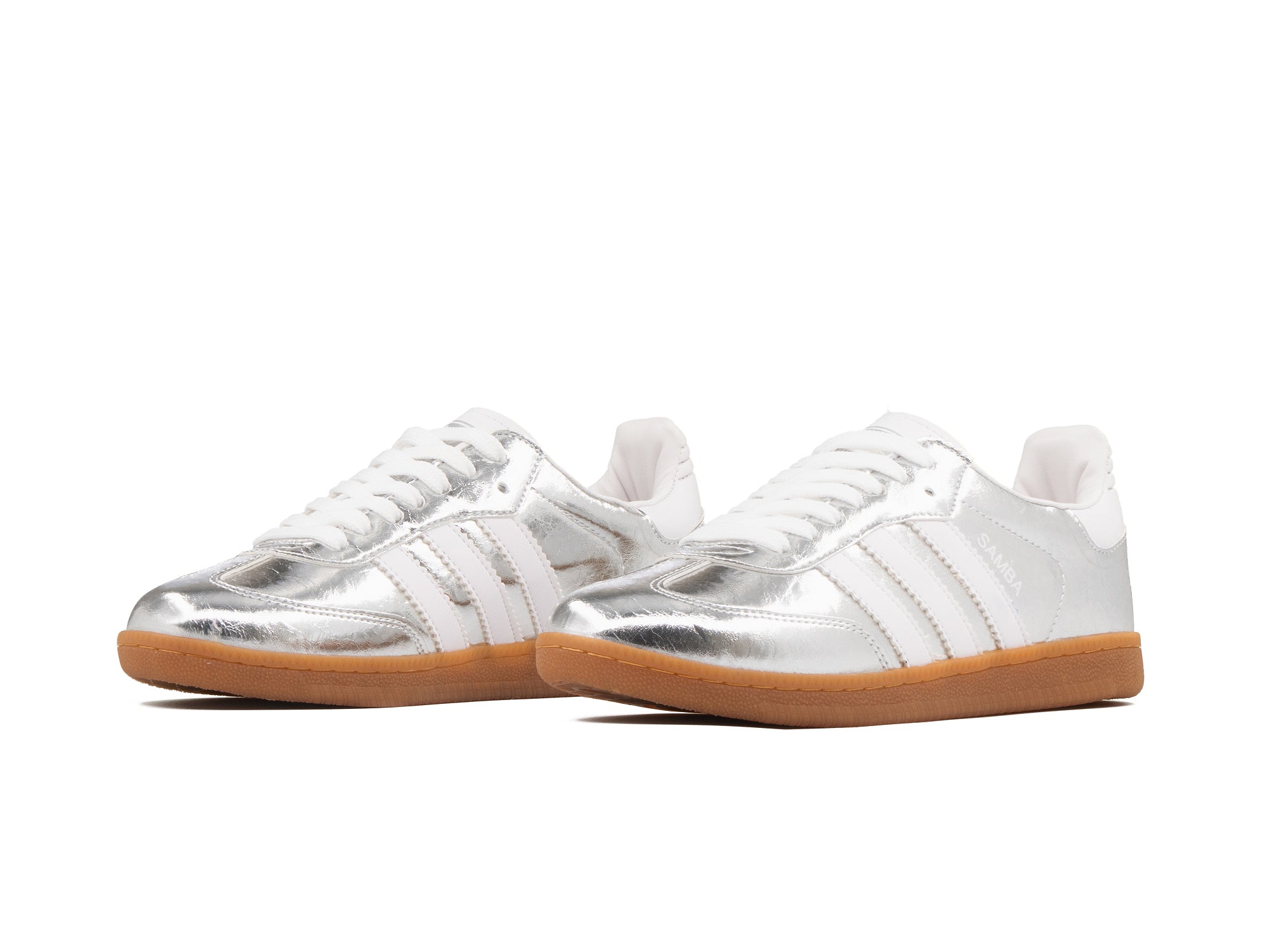 Tenis Samba Plata Blanco