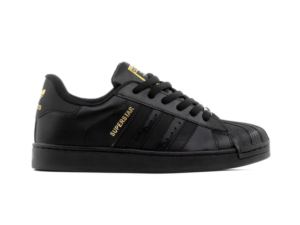 Tenis Concha Negro Oro