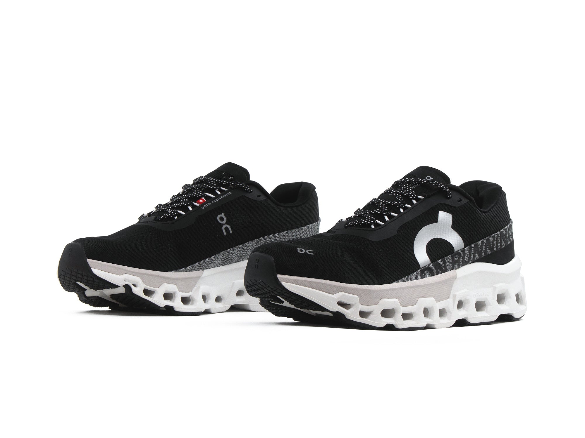 Tenis On Cloud Monster 2 Negro Blanco Importado