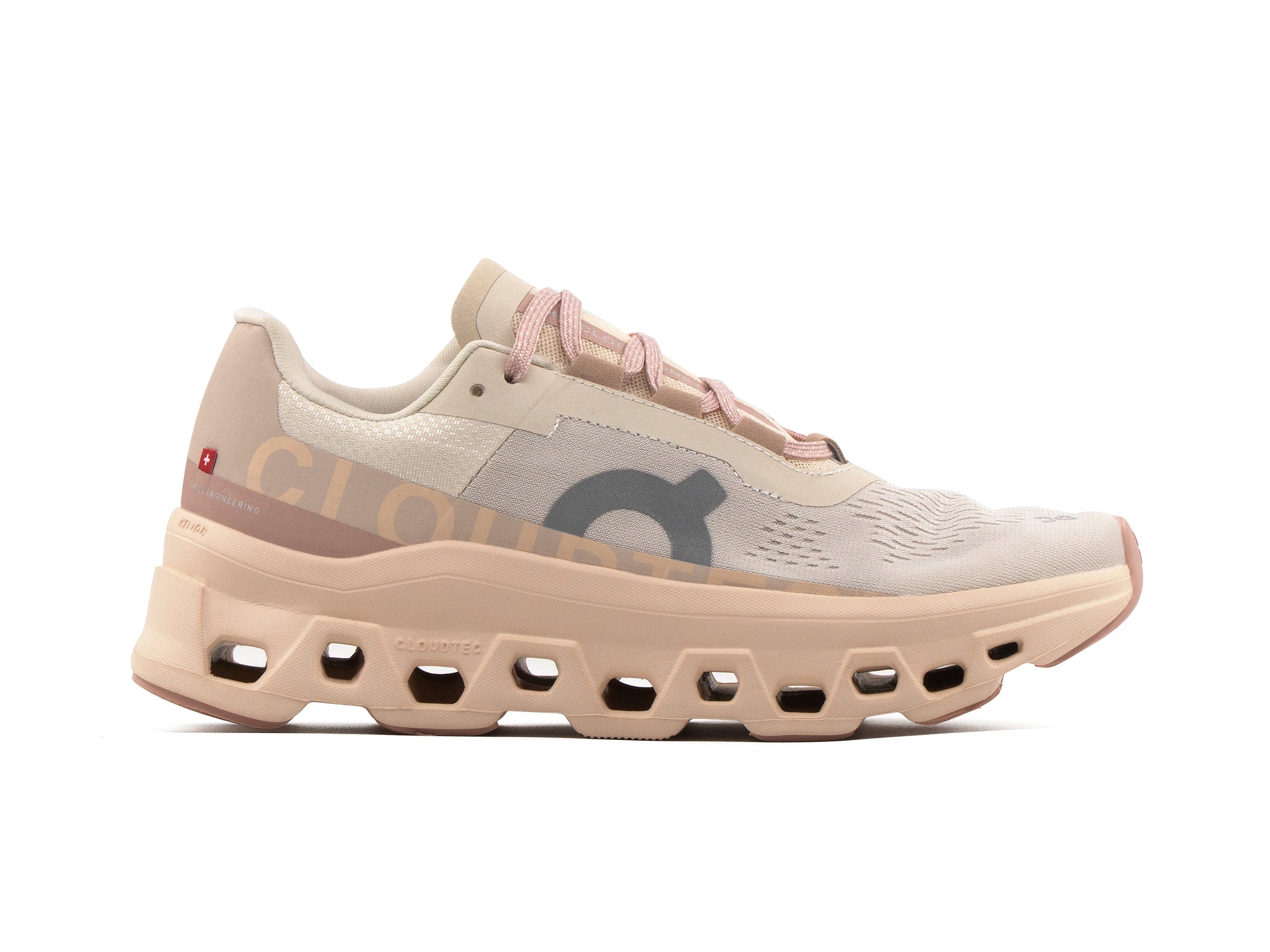Tenis On Cloud Monster Rosa Neutro Importado