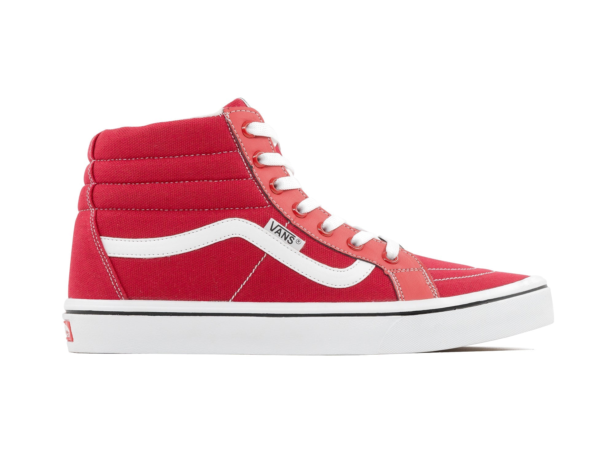 Tenis Vans Bota Rojo Blanco