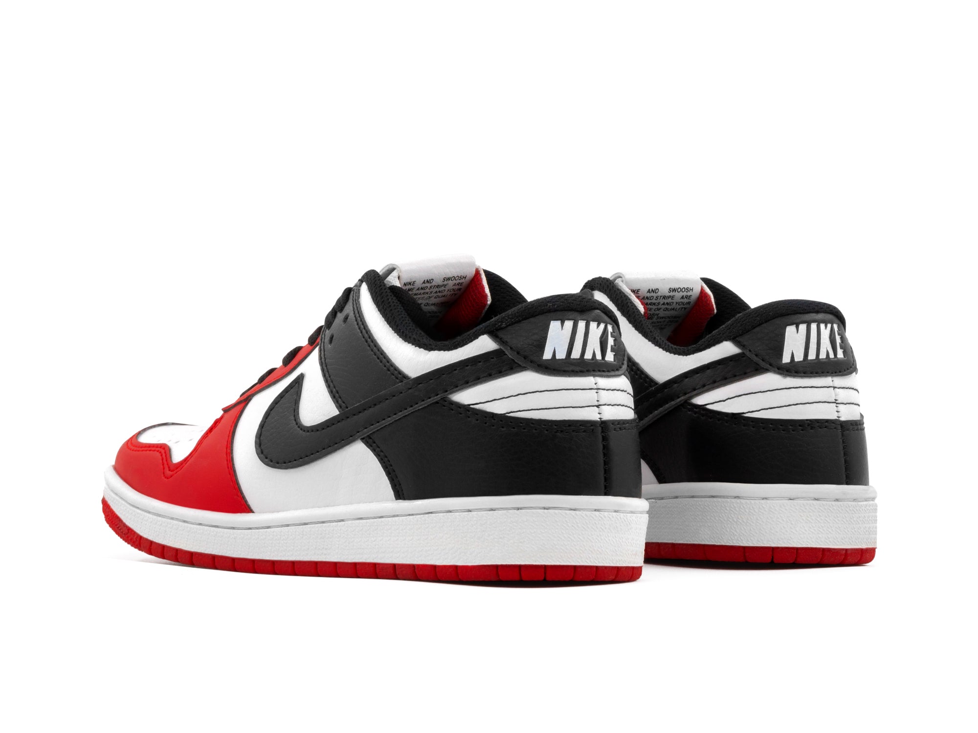 Tenis Dunk Low Blanco Negro Rojo